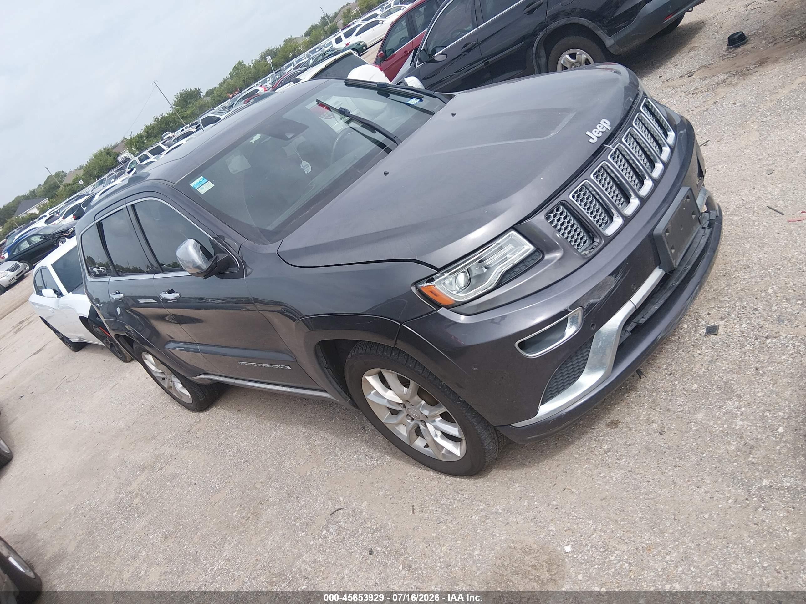 2014 Jeep Grand Cherokee   Gray vin: 1C4RJFT7EC441677 