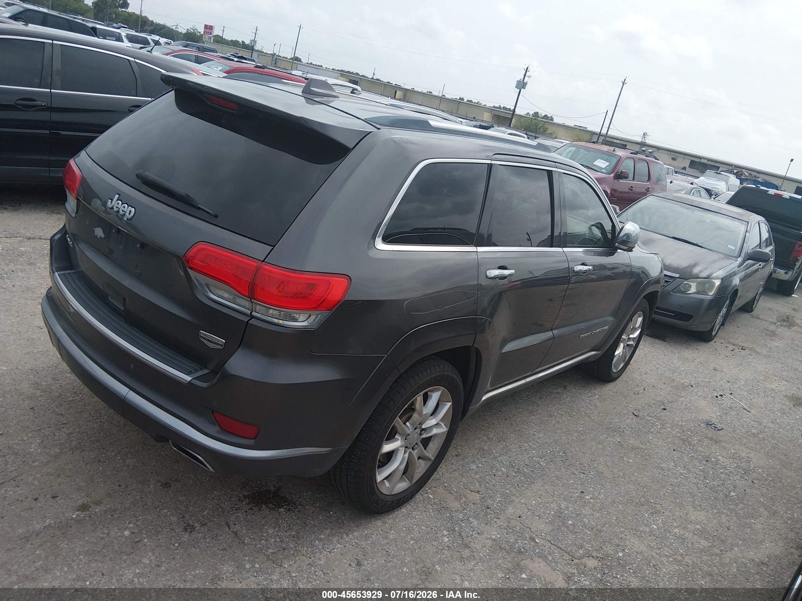 2014 Jeep Grand Cherokee   Gray vin: 1C4RJFT7EC441677 
