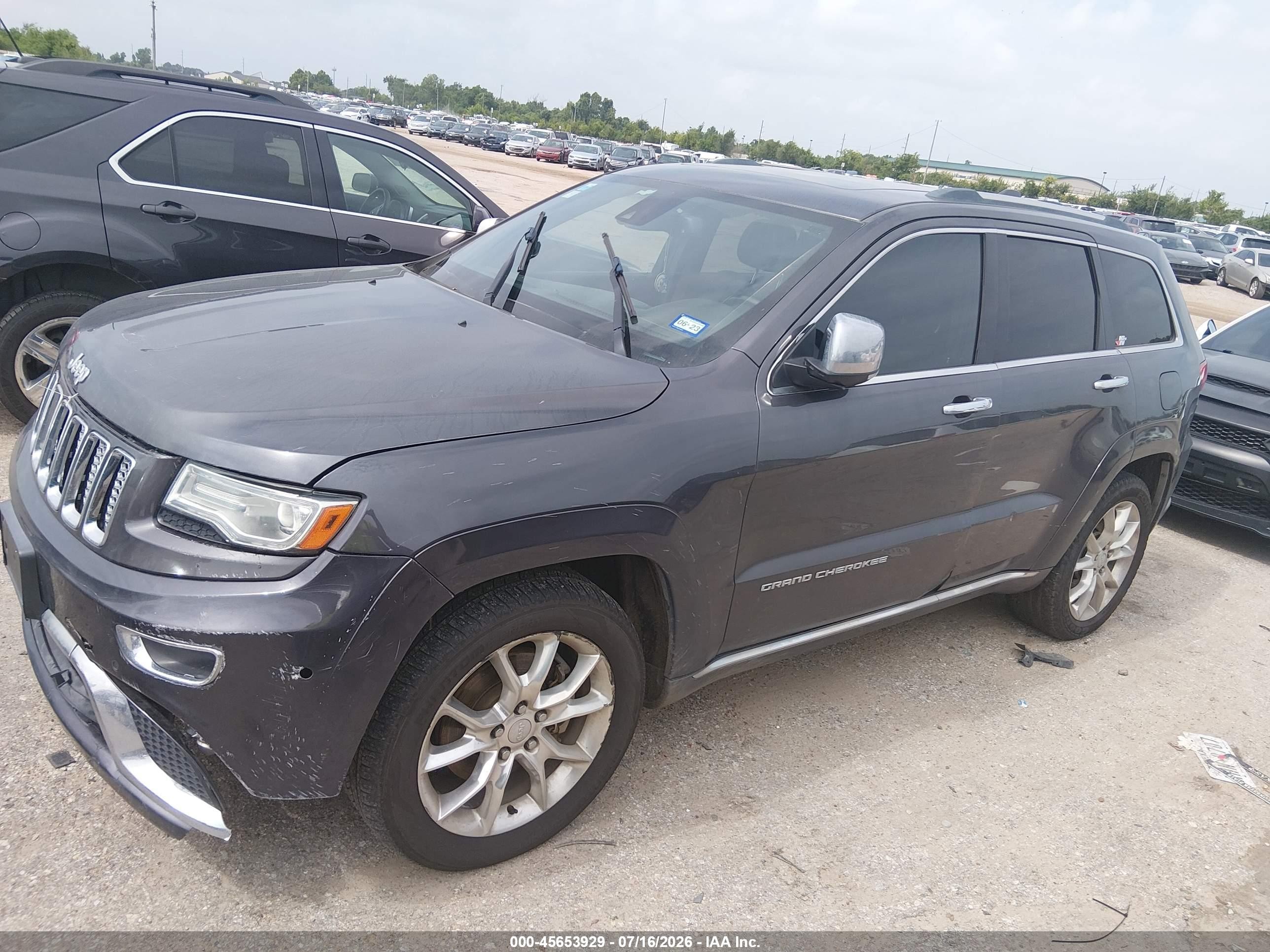 2014 Jeep Grand Cherokee   Gray vin: 1C4RJFT7EC441677 