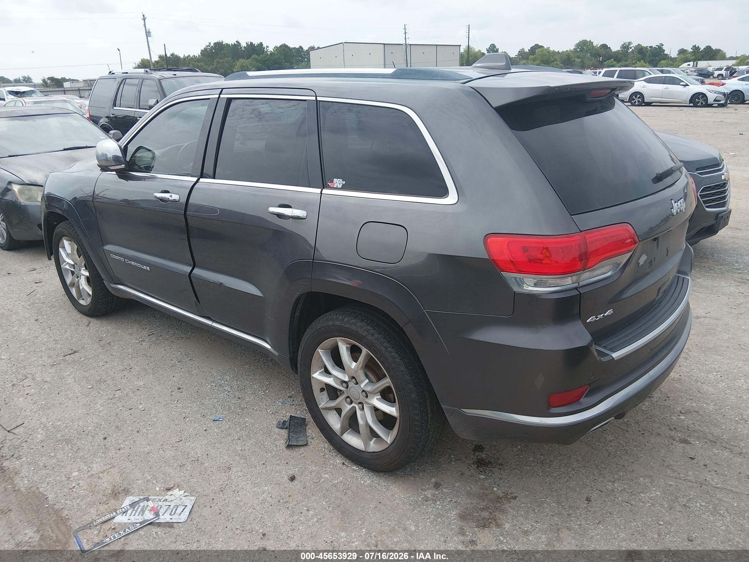 2014 Jeep Grand Cherokee   Gray vin: 1C4RJFT7EC441677 