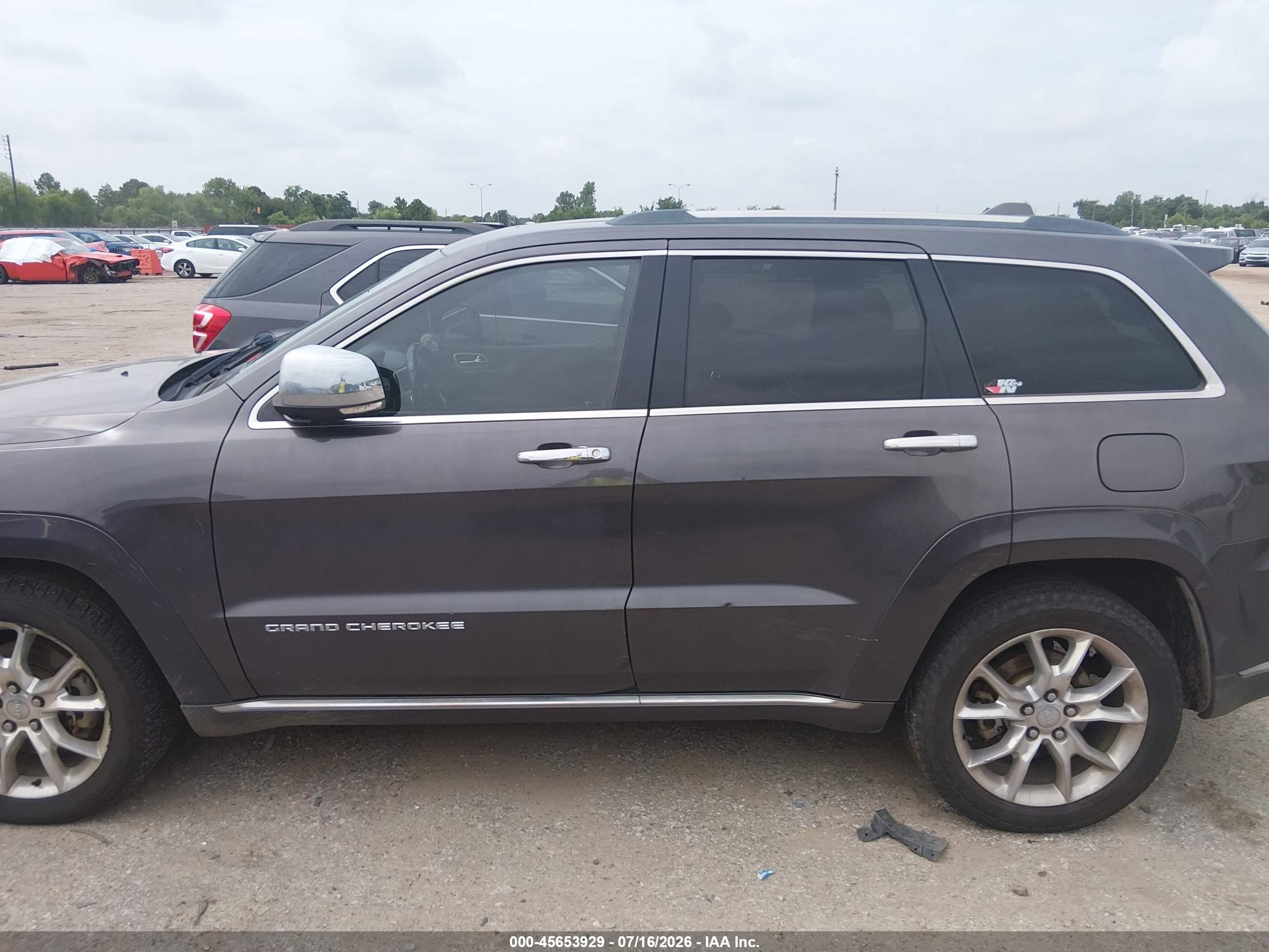 2014 Jeep Grand Cherokee   Gray vin: 1C4RJFT7EC441677 