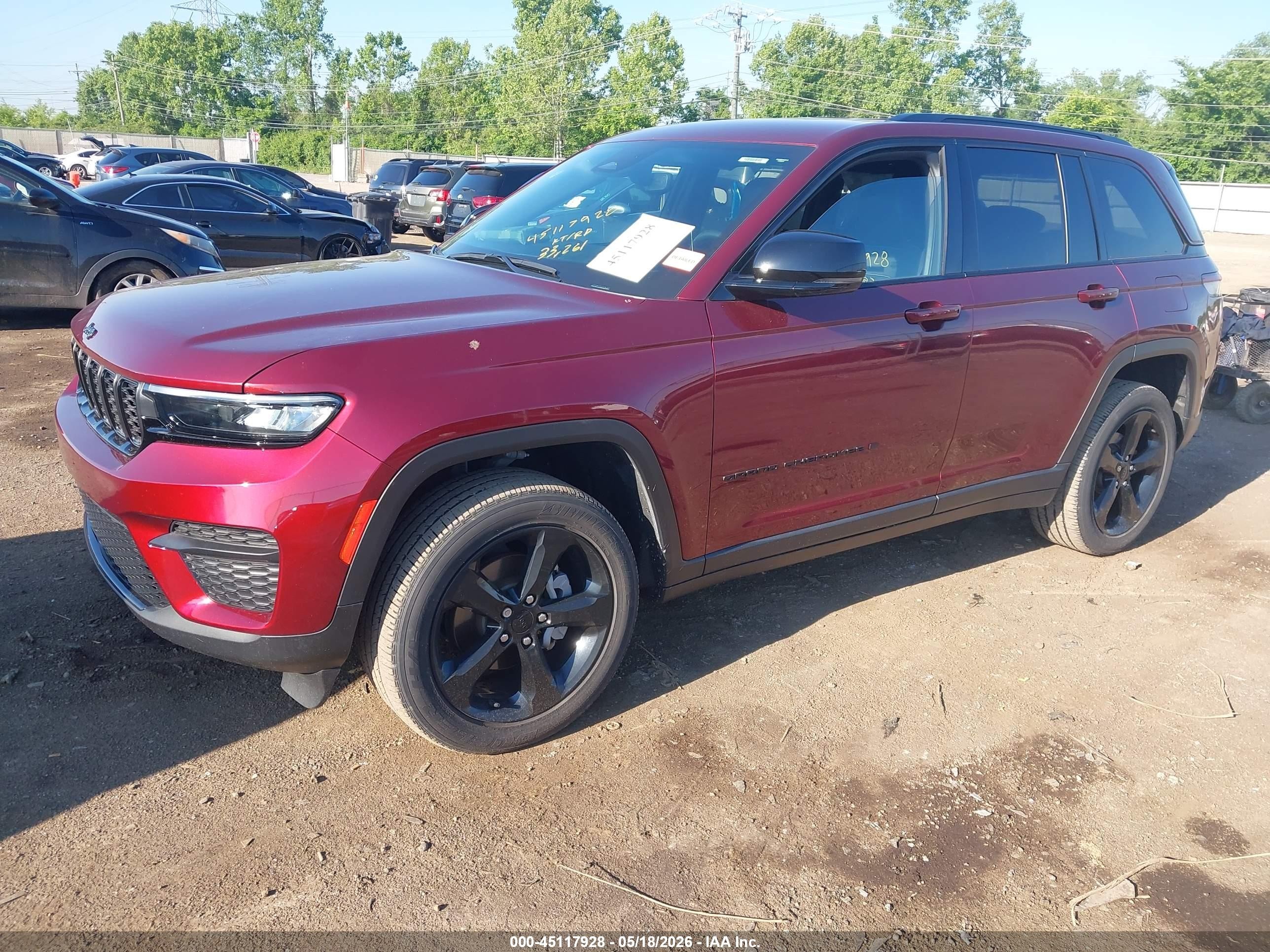 2022 Jeep Grand Cherokee Altitude 4x4 Темно-бордовый vin: 1C4RJHAG3N8610577