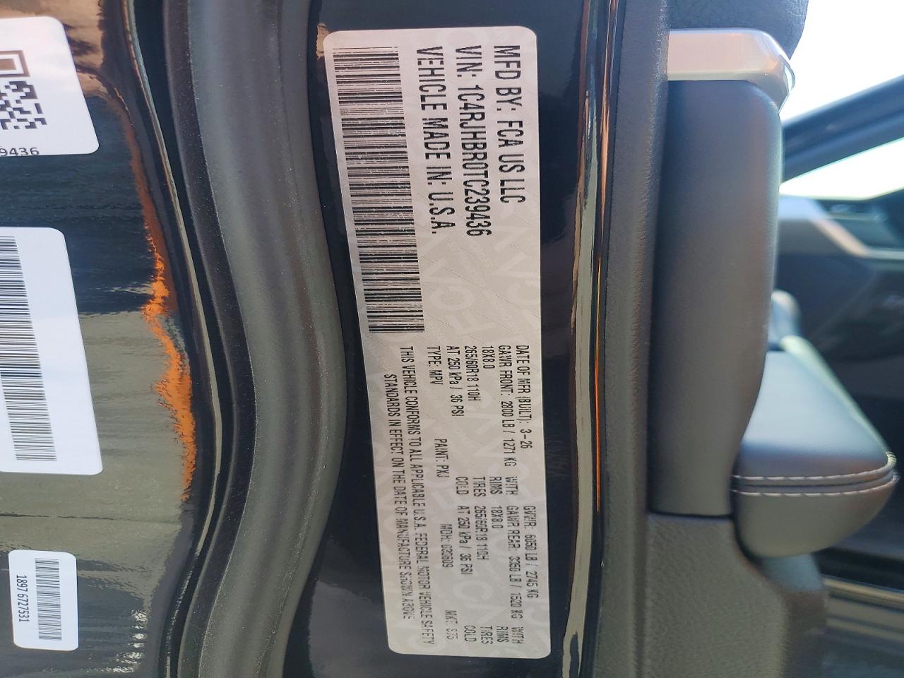 2026 Jeep Grand Cherokee Limited Black vin: 1C4RJHBR0TC239436