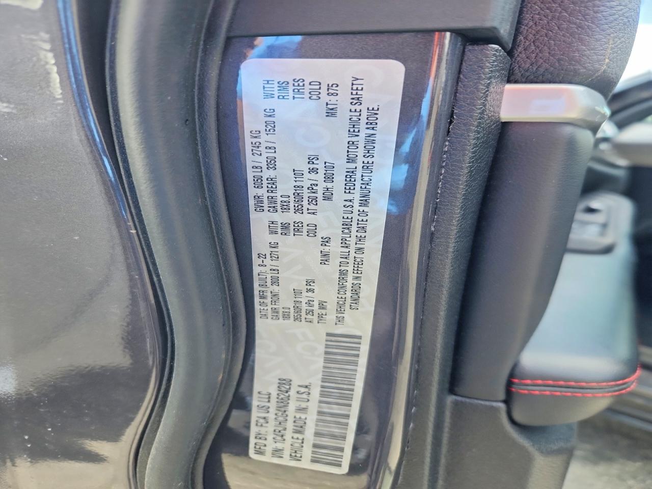 2022 Jeep Grand Cherokee Trailhawk Gray vin: 1C4RJHCG4N8624288