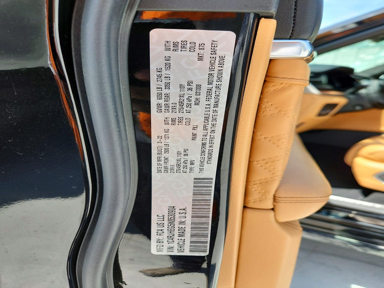 2022 Jeep Grand Cherokee Summit Black vin: 1C4RJHEG5N8530904