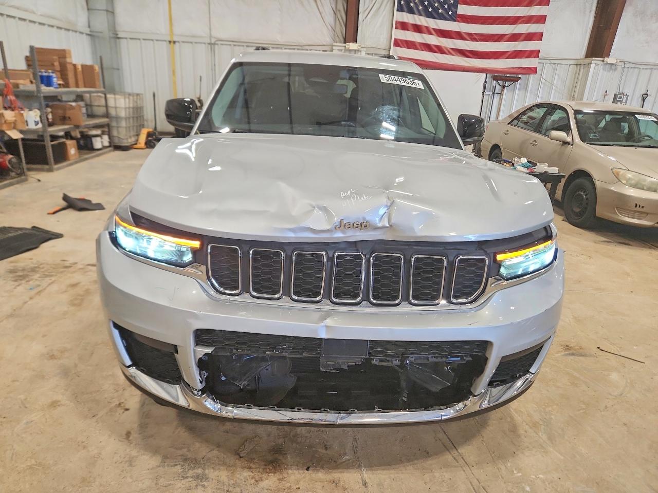 2021 Jeep Grand Cherokee L Laredo Серебряный vin: 1C4RJKAG6M8202697