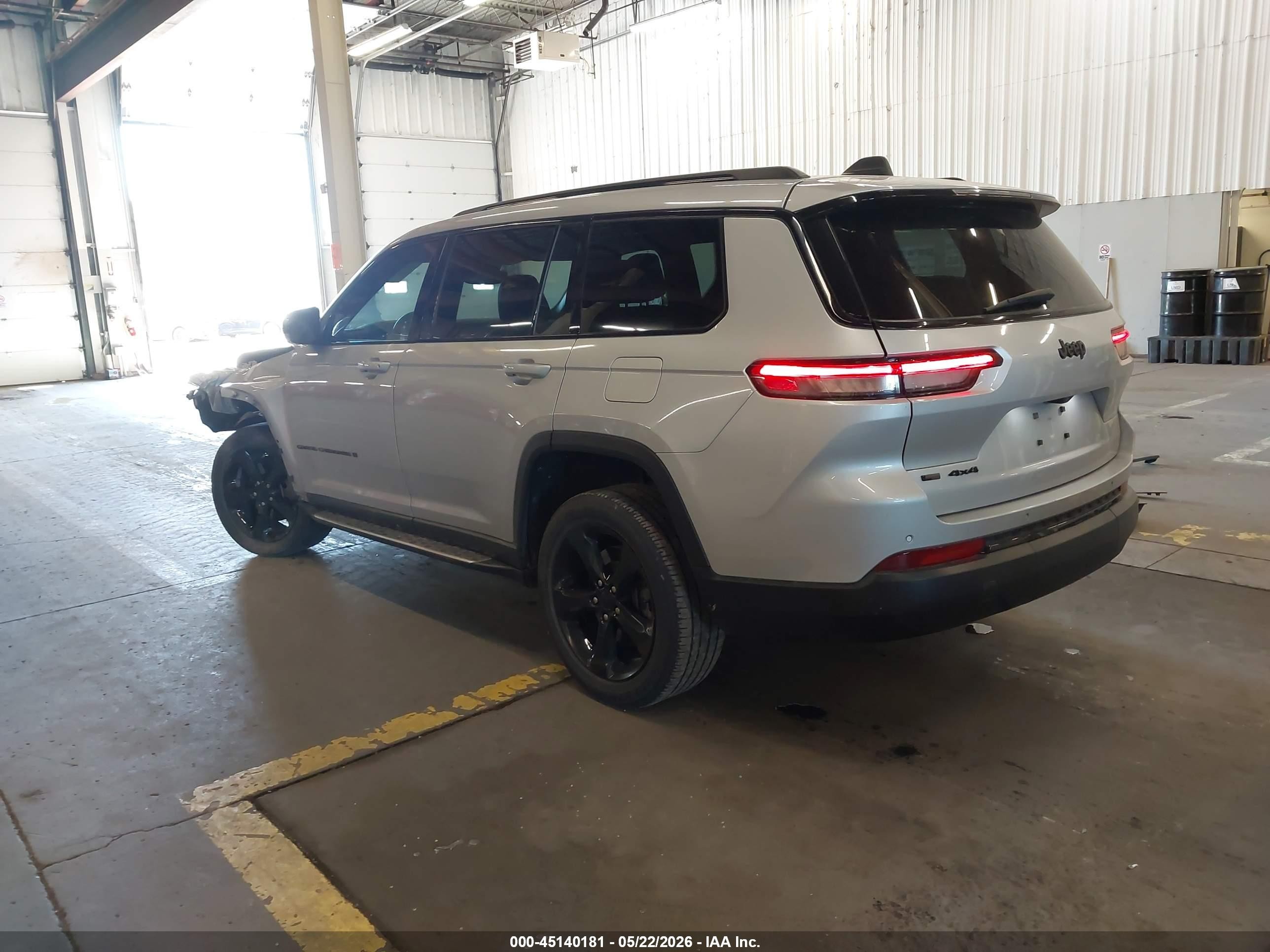 2021 Jeep Grand Cherokee L Altitude 4x4 Silver vin: 1C4RJKAGXM8201259