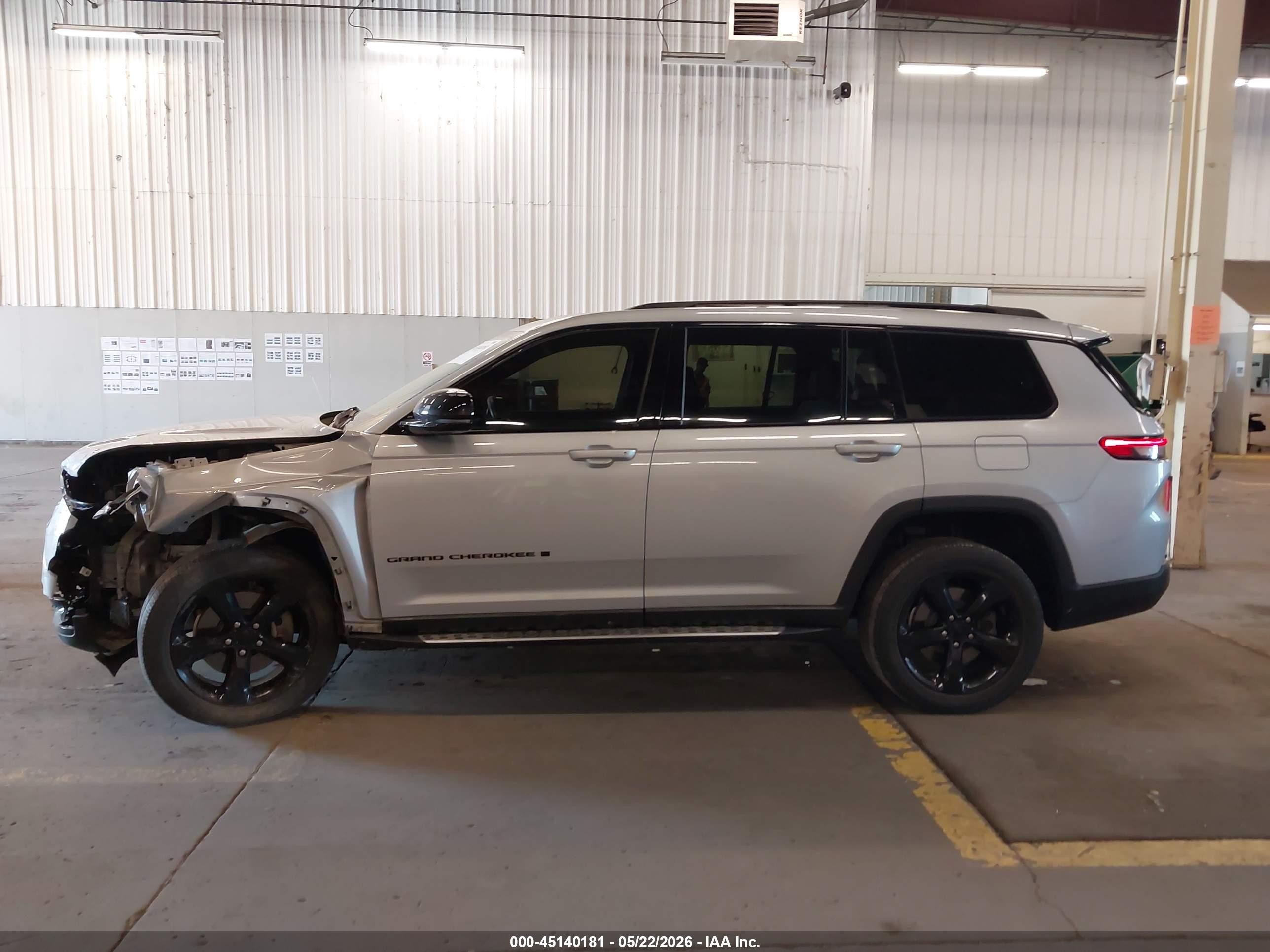 2021 Jeep Grand Cherokee L Altitude 4x4 Silver vin: 1C4RJKAGXM8201259