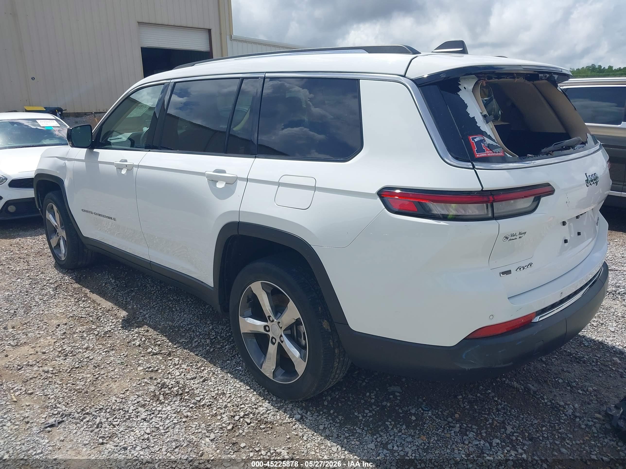 2021 Jeep Grand Cherokee L Limited 4x4 White vin: 1C4RJKBG0M8107342