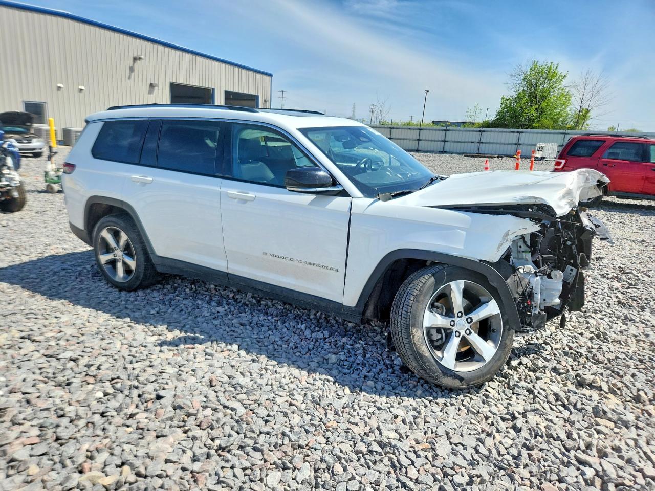 2022 Jeep Grand Cherokee L Limited White vin: 1C4RJKBG2N8558595