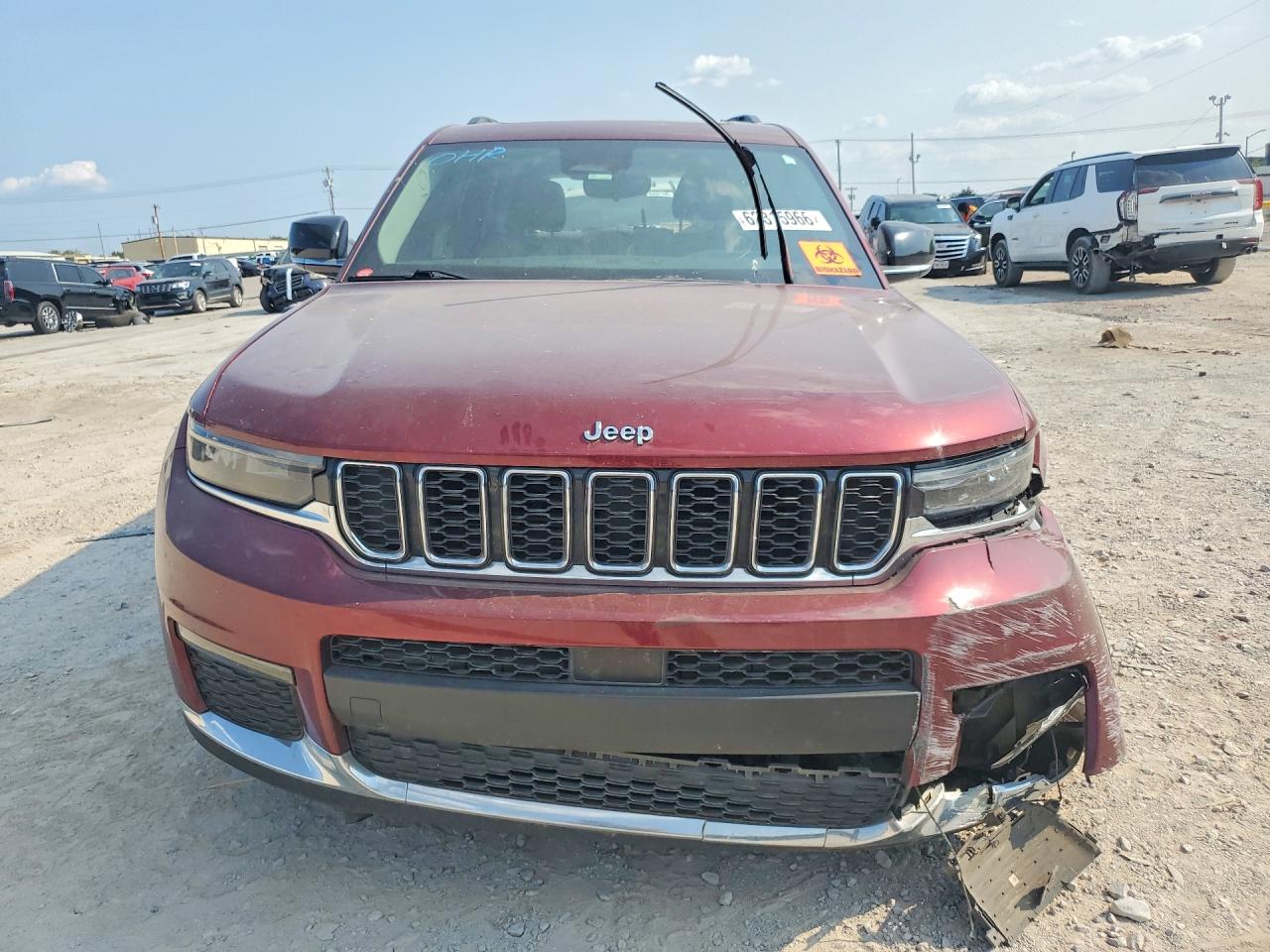 2021 Jeep Grand Cherokee L Limited Maroon vin: 1C4RJKBG7M8108374