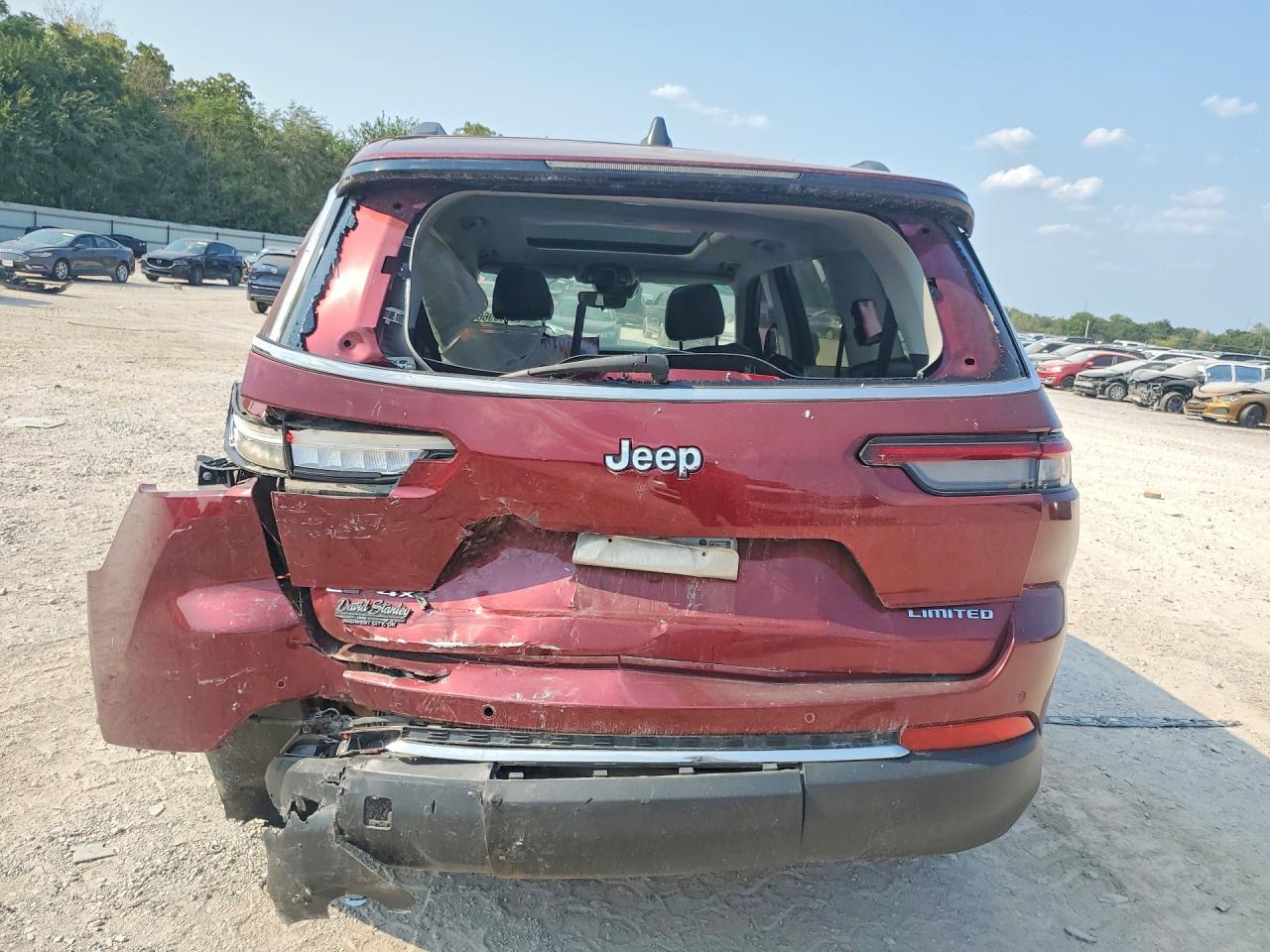 2021 Jeep Grand Cherokee L Limited Maroon vin: 1C4RJKBG7M8108374