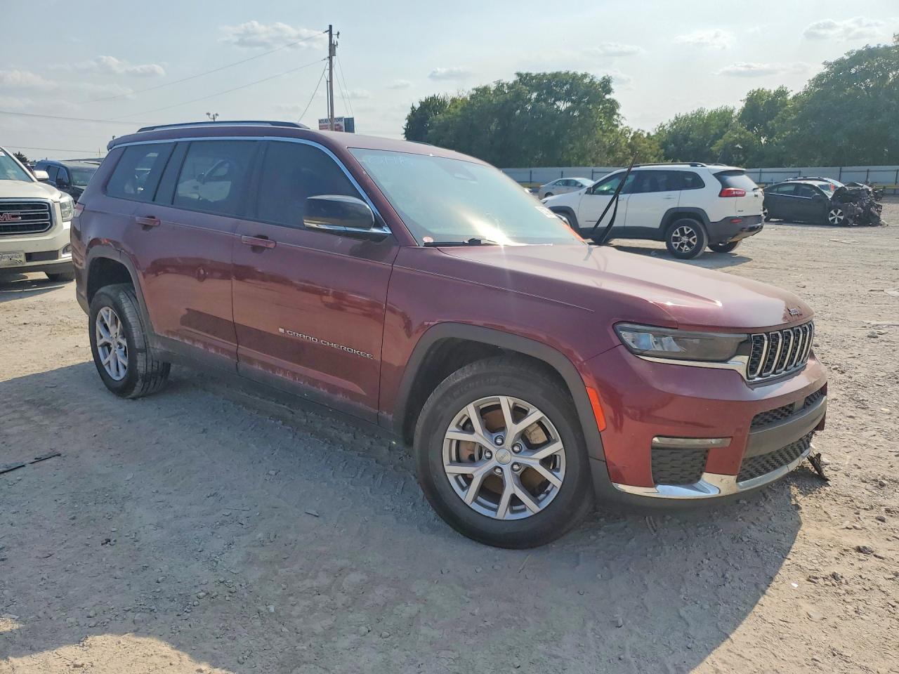 2021 Jeep Grand Cherokee L Limited Maroon vin: 1C4RJKBG7M8108374