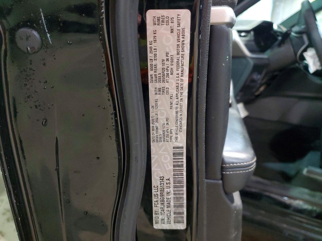 2024 Jeep Grand Cherokee L Limited Черный vin: 1C4RJKBG9R8513143