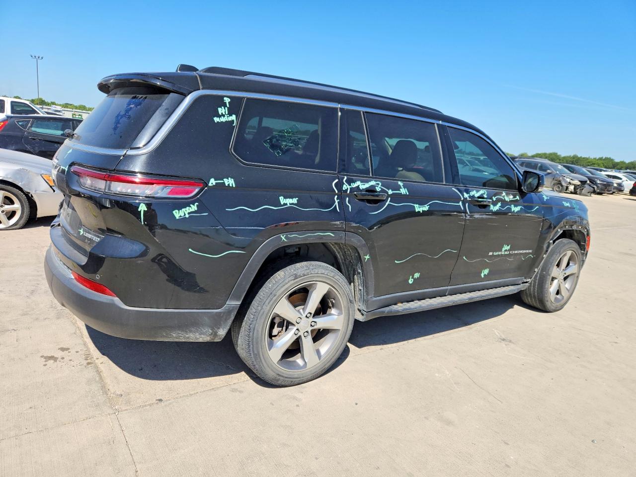 2021 Jeep Grand Cherokee L Limited Black vin: 1C4RJKBGXM8210784