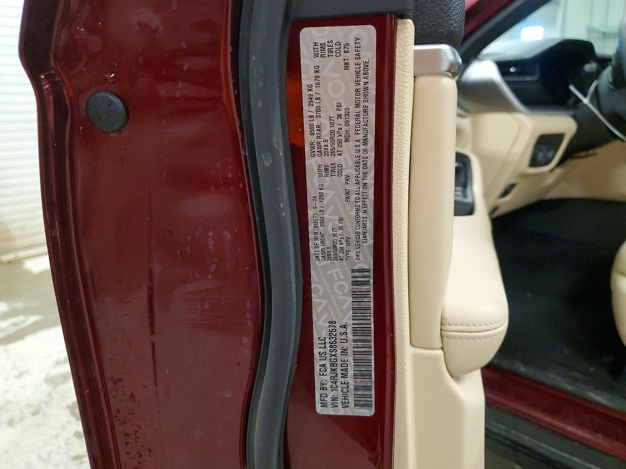 2025 Jeep Grand Cherokee L Limited Красный vin: 1C4RJKBGXS8632678
