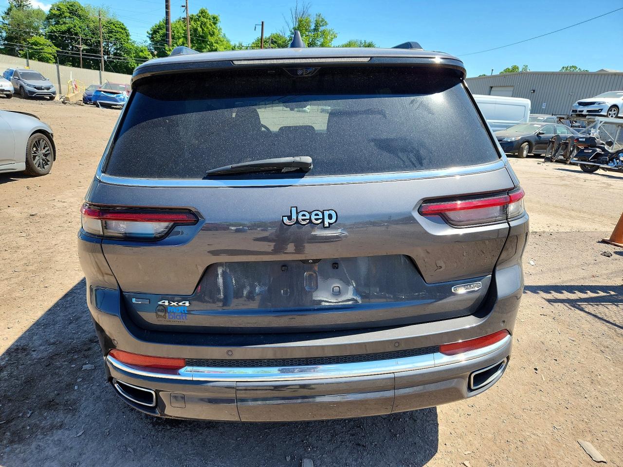 2022 Jeep Grand Cherokee L Overland Серый vin: 1C4RJKDG6N8518274