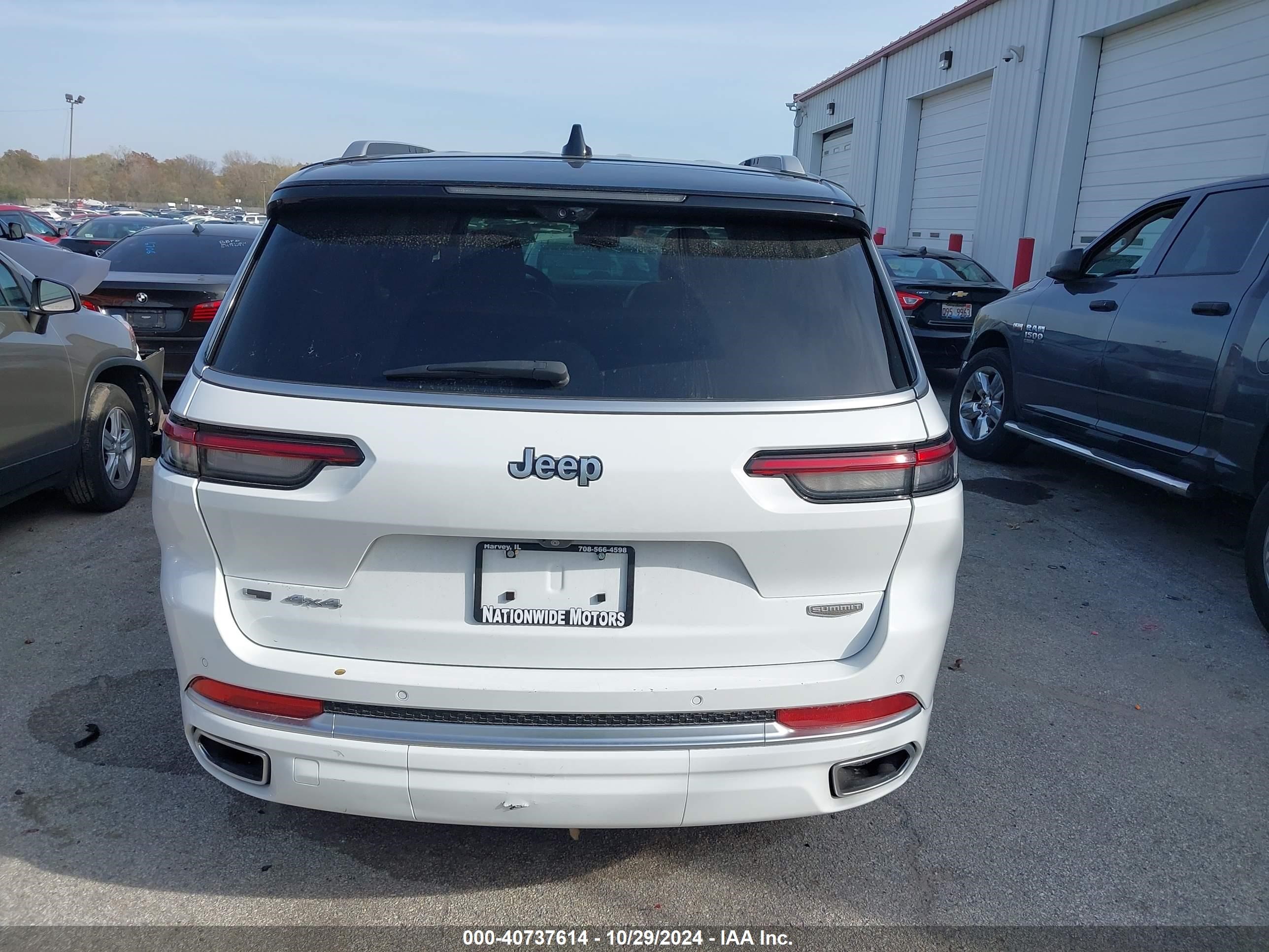 2021 Jeep Grand Cherokee L Summit Reserve 4x4 White vin: 1C4RJKEG7M8164567