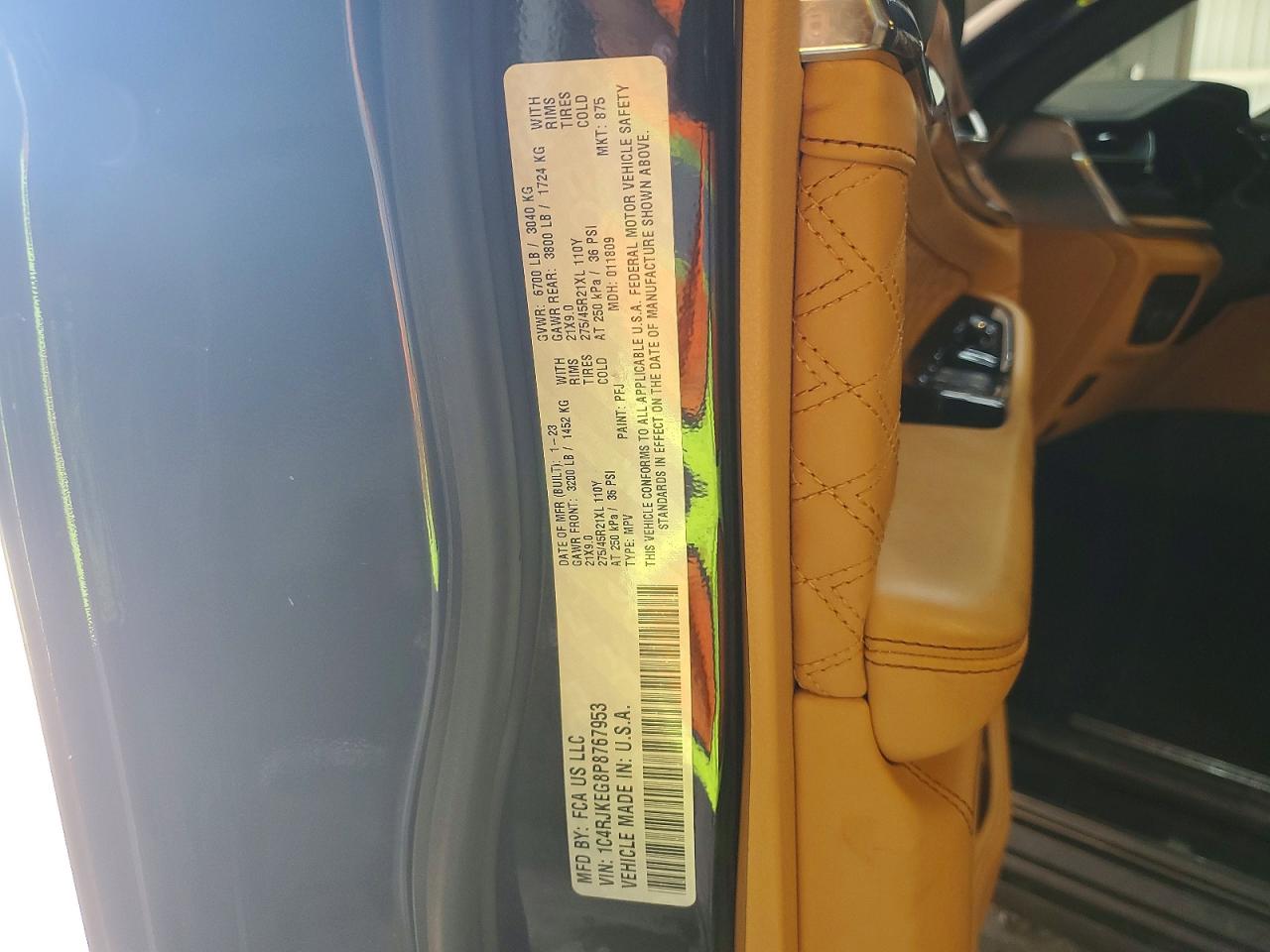 2023 Jeep Grand Cherokee L Summit Черный vin: 1C4RJKEG8P8767953
