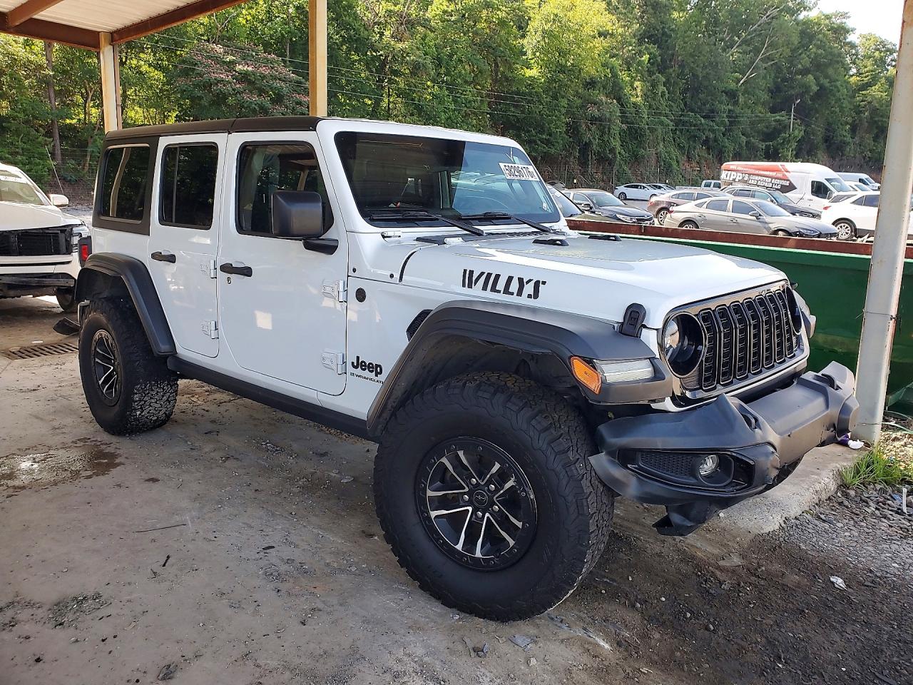 2024 Jeep Wrangler Sport White vin: 1C4RJXDGXRW256760