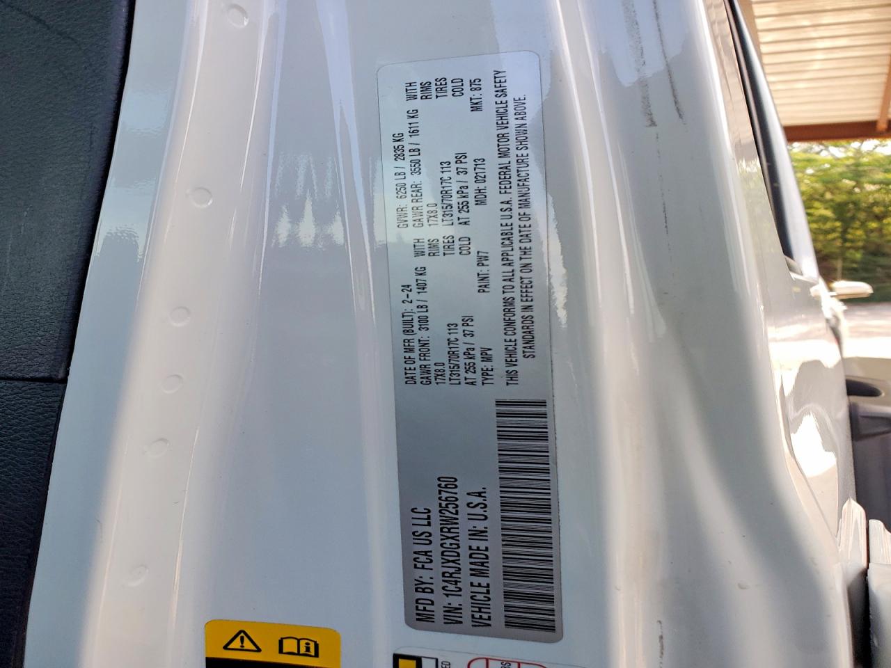 2024 Jeep Wrangler Sport White vin: 1C4RJXDGXRW256760