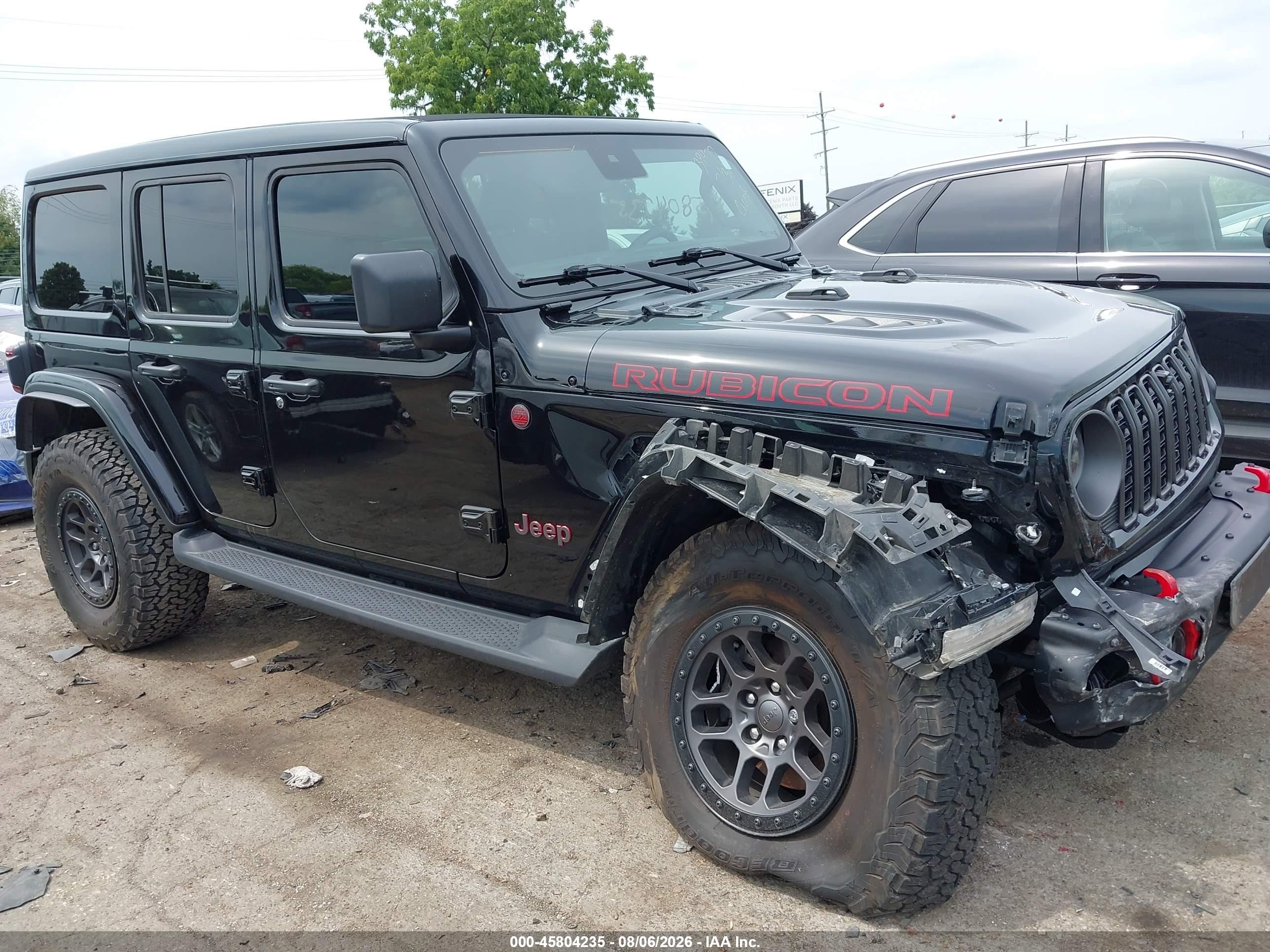 2024 Jeep Wrangler 4-door Recon 4x4 Черный vin: 1C4RJXFG9RW239977