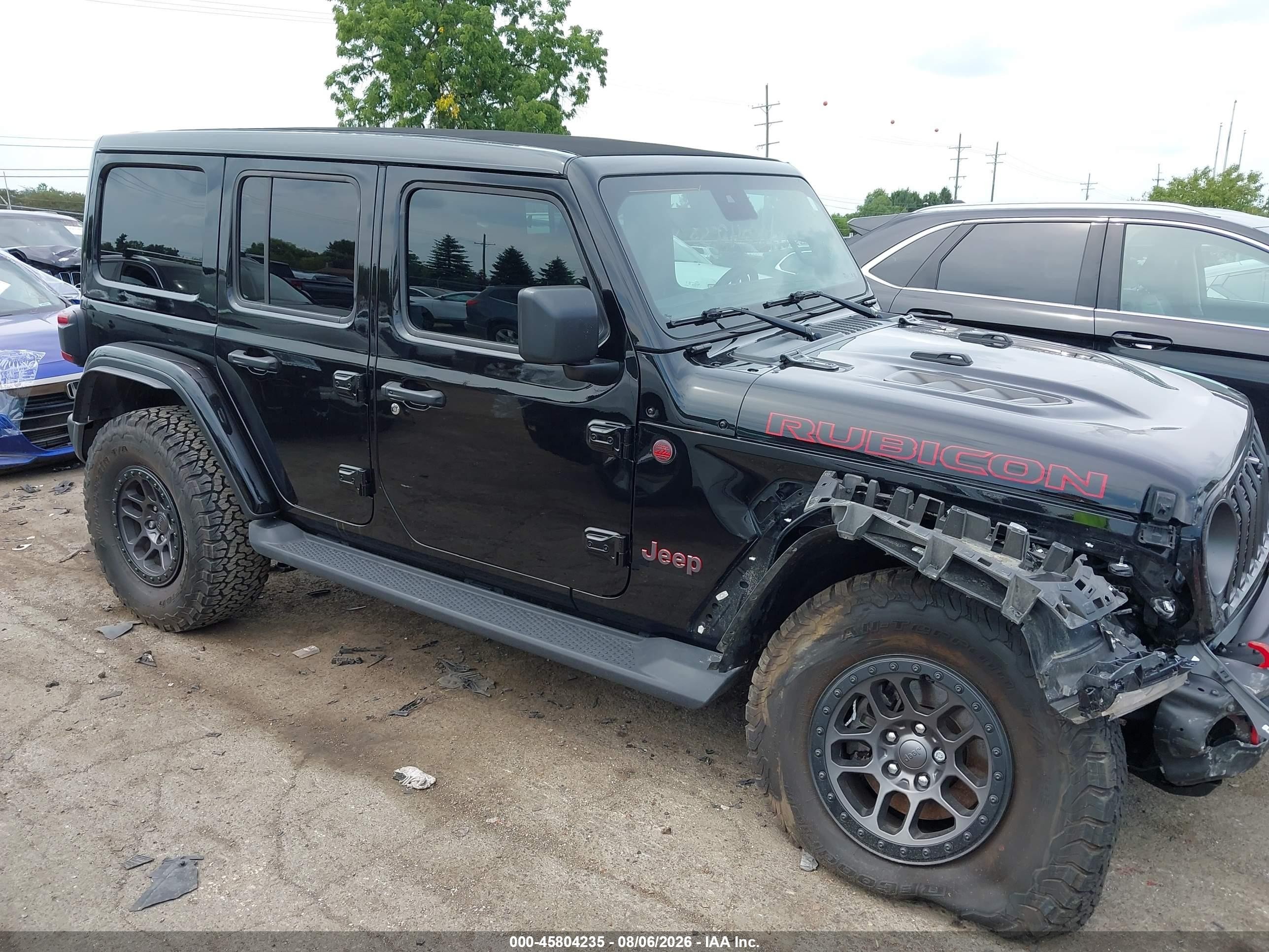 2024 Jeep Wrangler 4-door Recon 4x4 Черный vin: 1C4RJXFG9RW239977