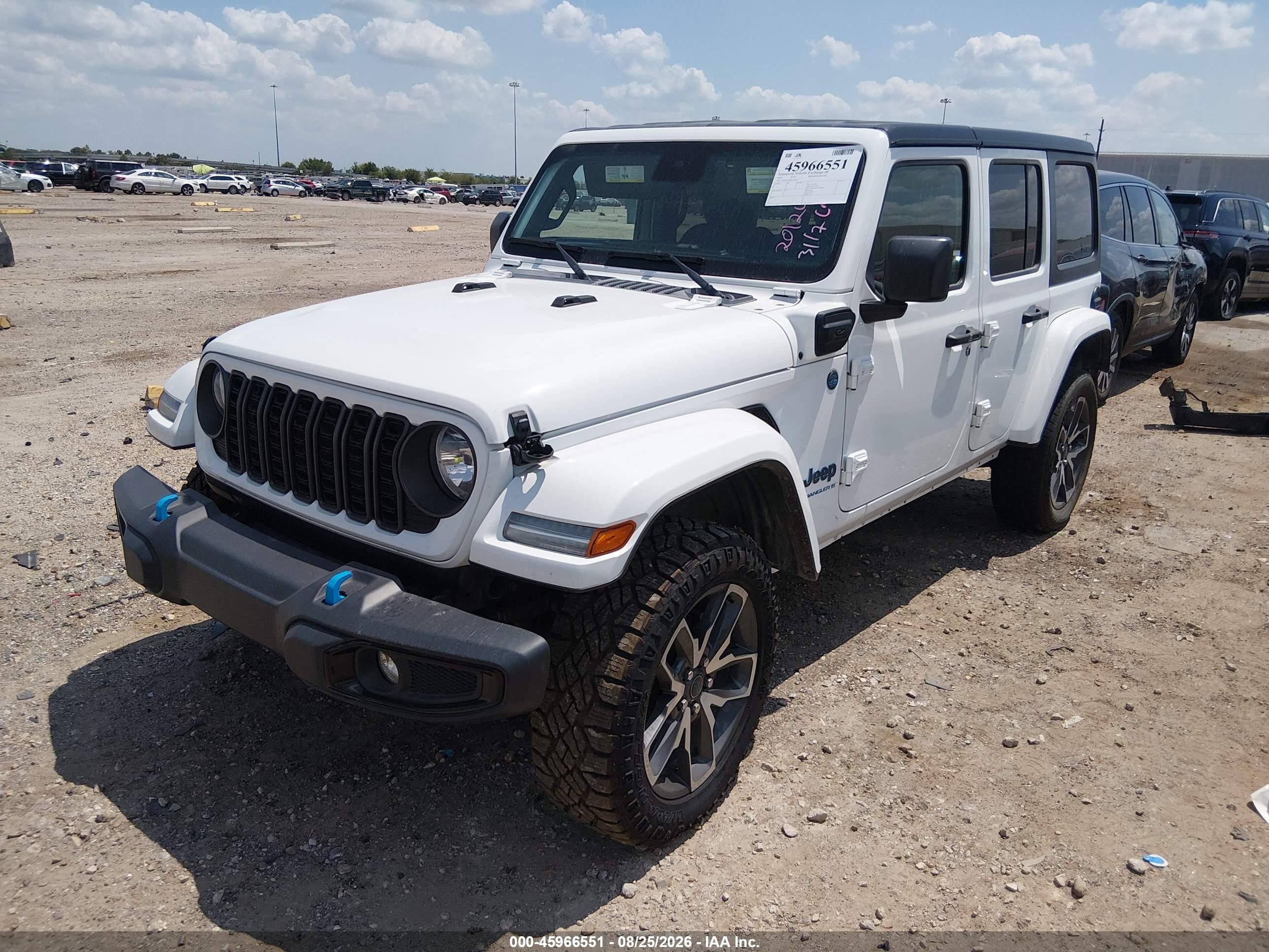 2024 Jeep Wrangler 4xe Sport S 4xe White vin: 1C4RJXN64RW224943