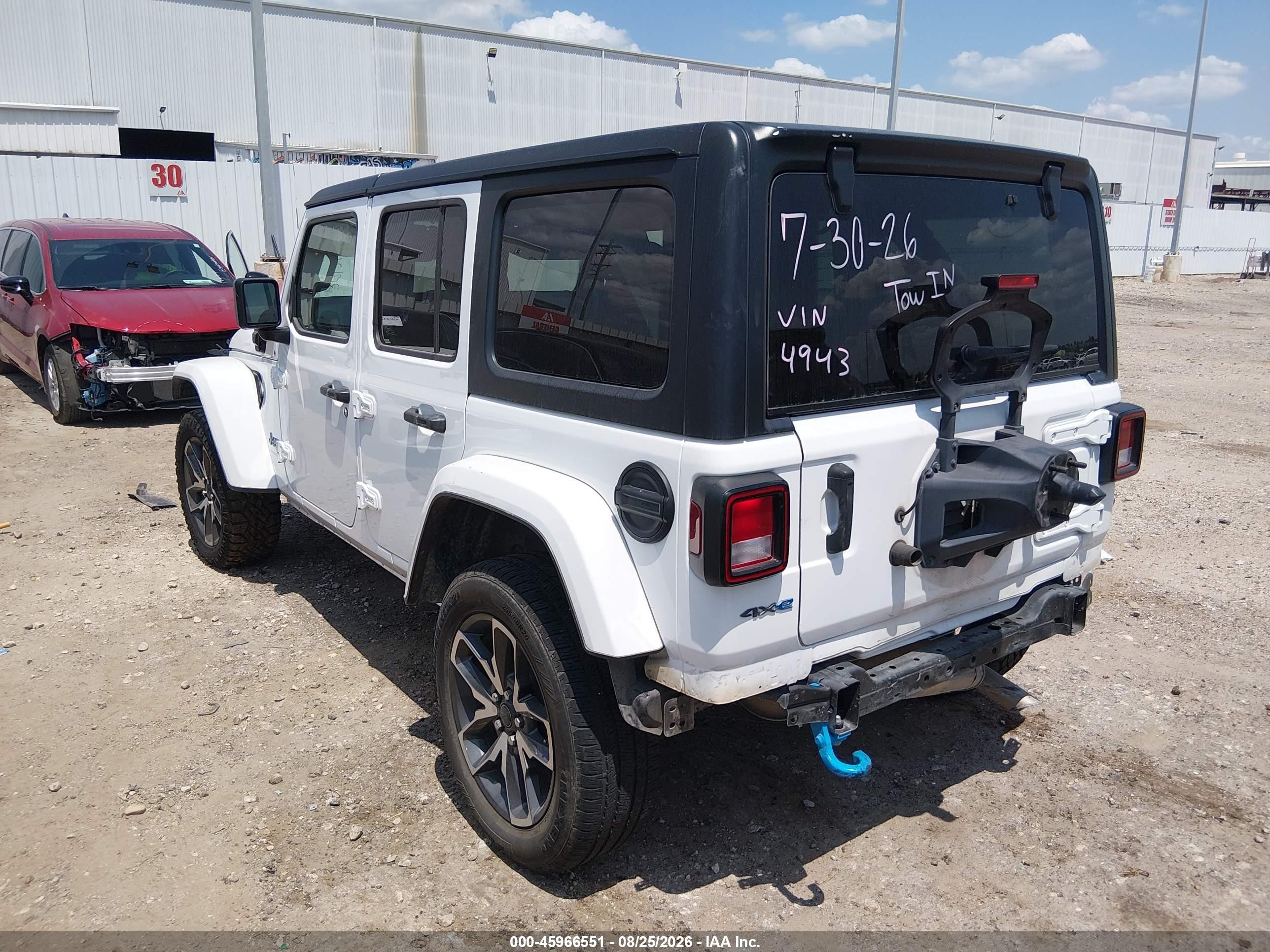 2024 Jeep Wrangler 4xe Sport S 4xe White vin: 1C4RJXN64RW224943