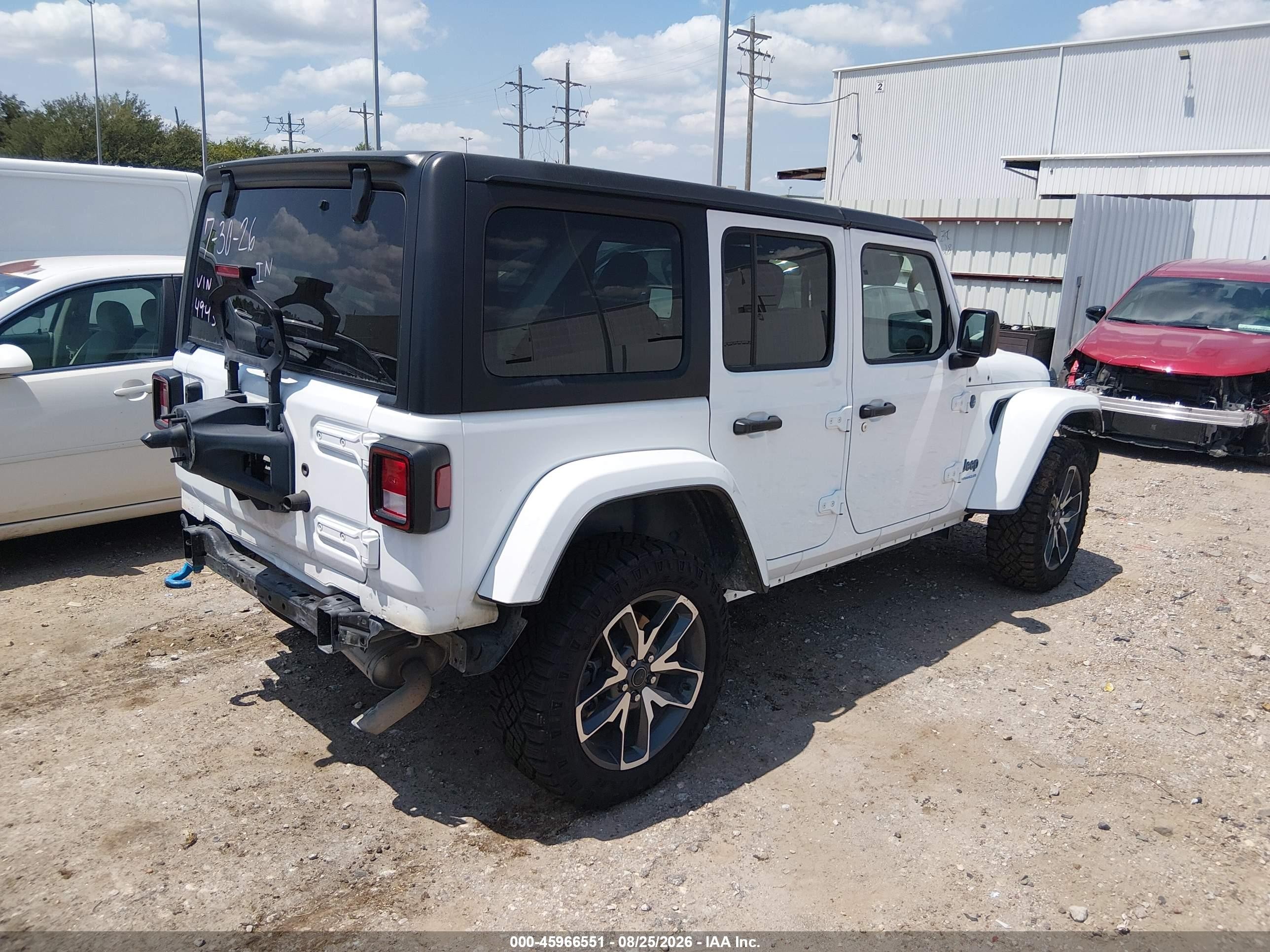2024 Jeep Wrangler 4xe Sport S 4xe White vin: 1C4RJXN64RW224943