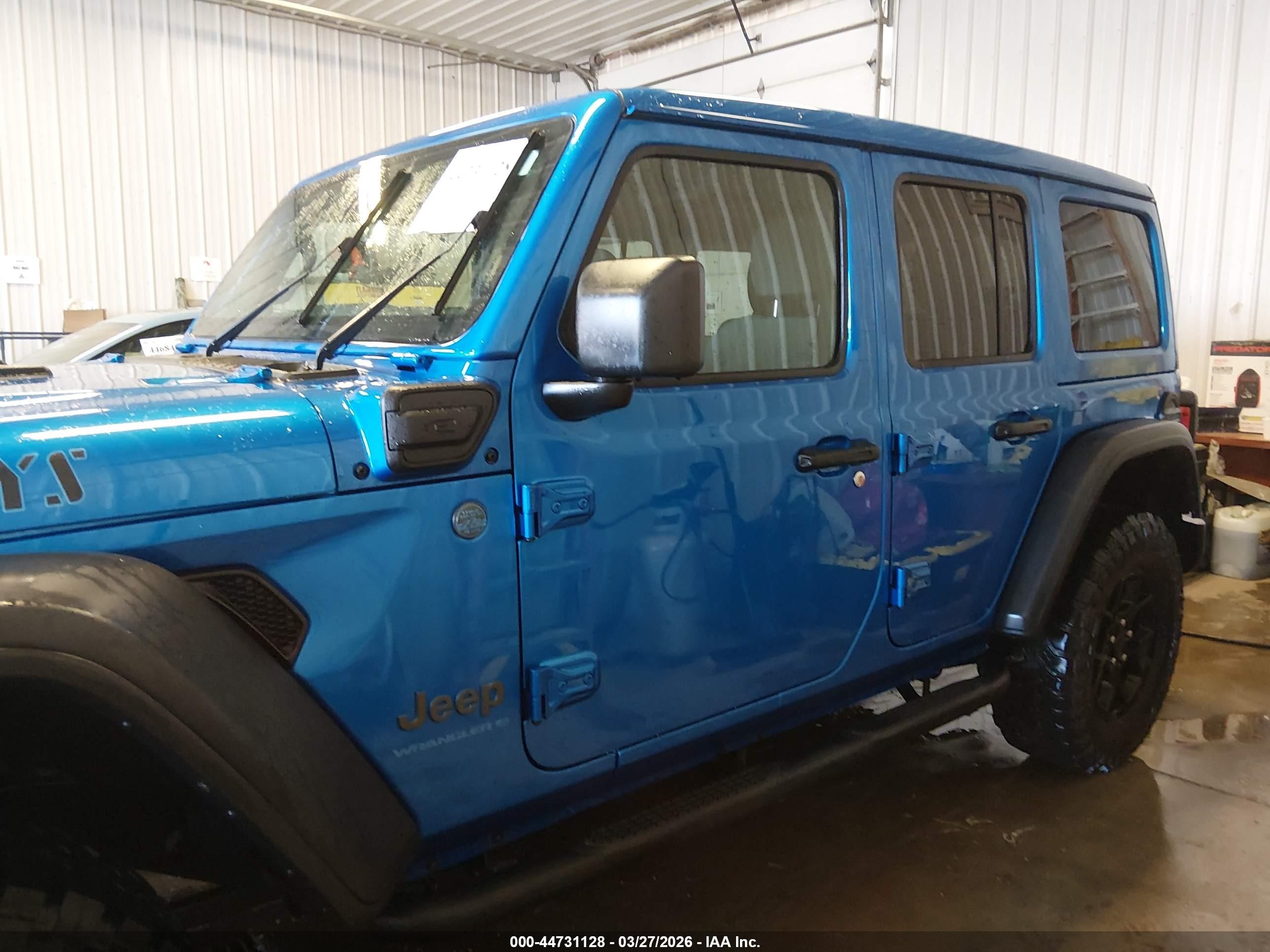 2024 Jeep Wrangler 4xe Willys 4xe Blue vin: 1C4RJXN65RW194156