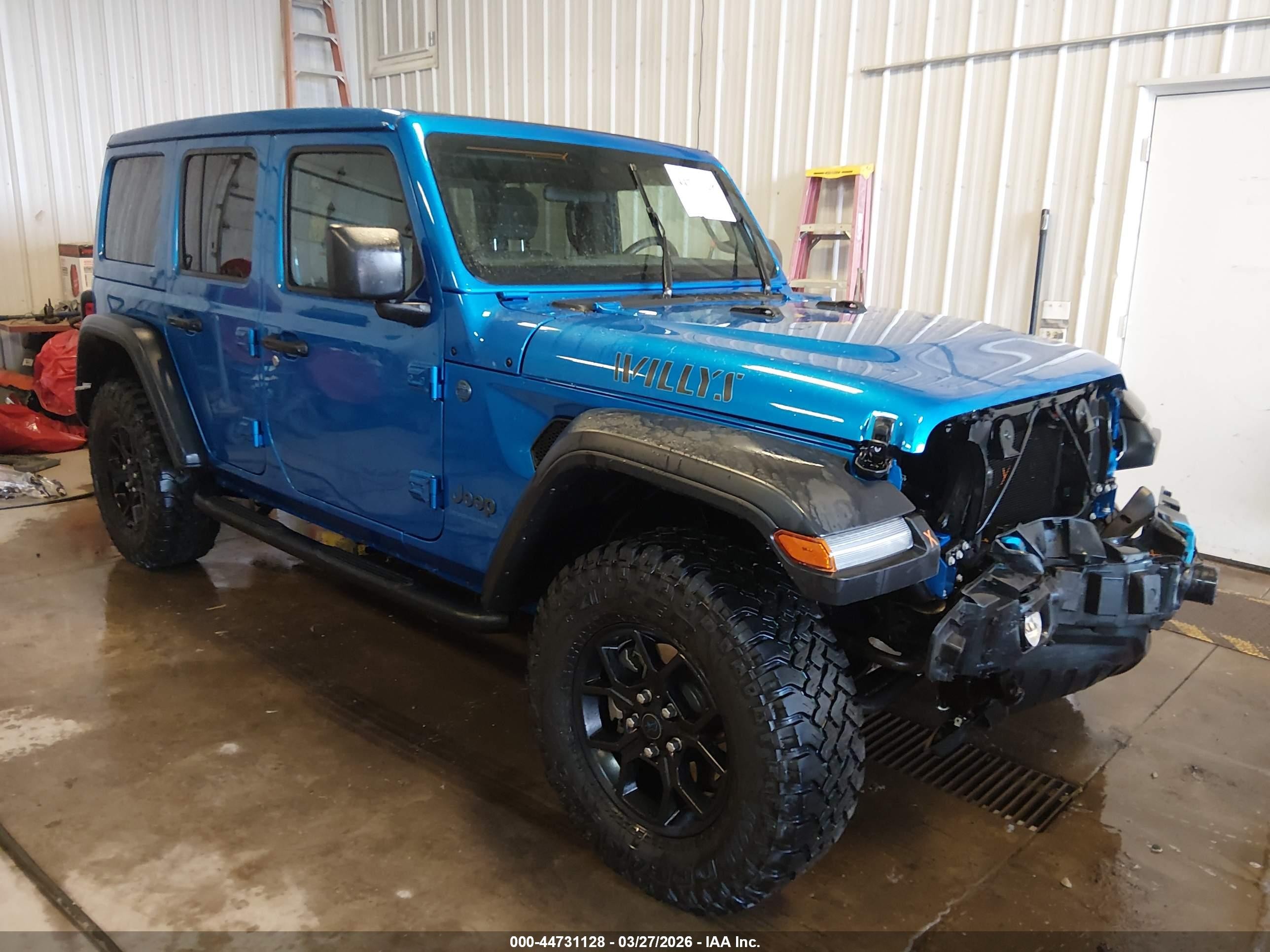 2024 Jeep Wrangler 4xe Willys 4xe Blue vin: 1C4RJXN65RW194156