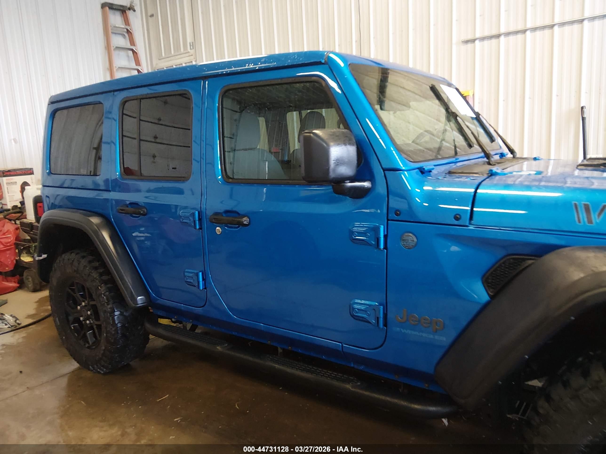 2024 Jeep Wrangler 4xe Willys 4xe Blue vin: 1C4RJXN65RW194156