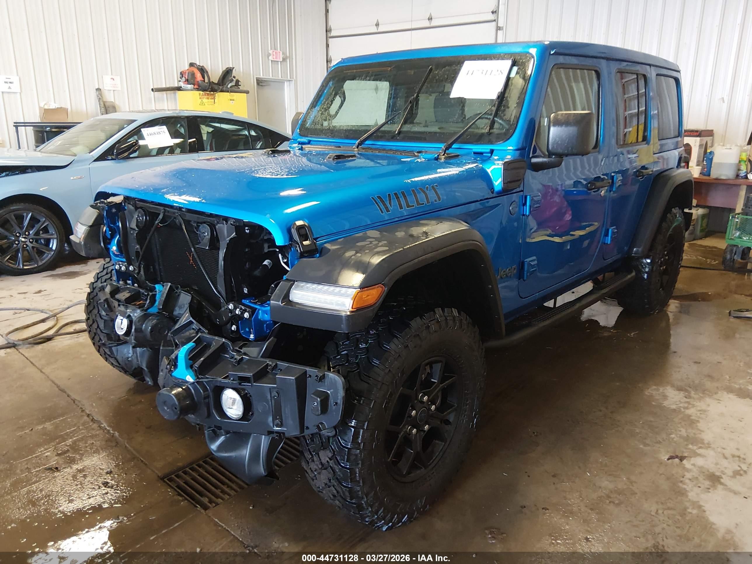 2024 Jeep Wrangler 4xe Willys 4xe Blue vin: 1C4RJXN65RW194156