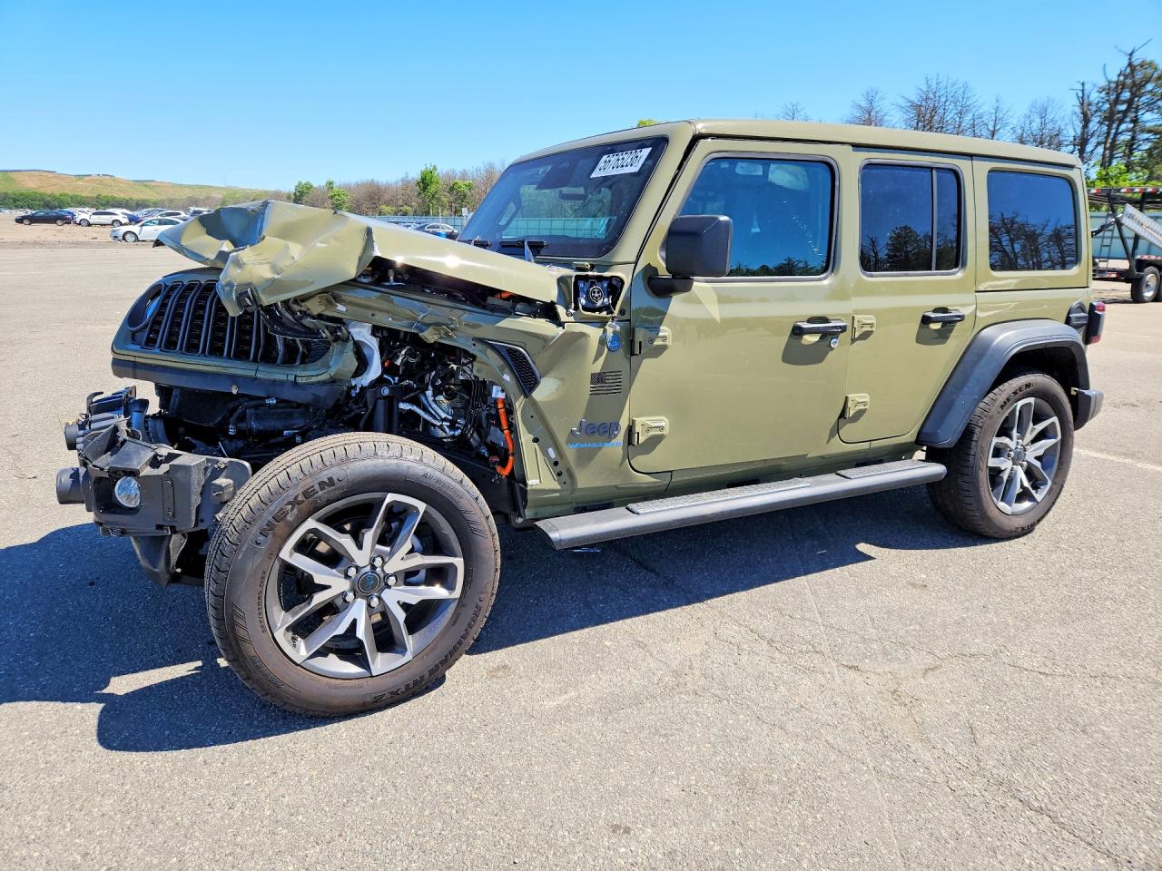 2025 Jeep Wrangler Sport 4xe Зеленый vin: 1C4RJXN68SW604857