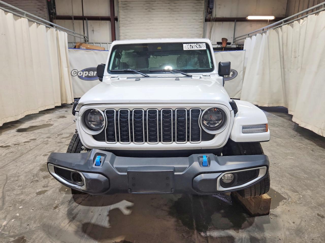 2024 Jeep Wrangler Sahara 4xe White vin: 1C4RJXP65RW232644