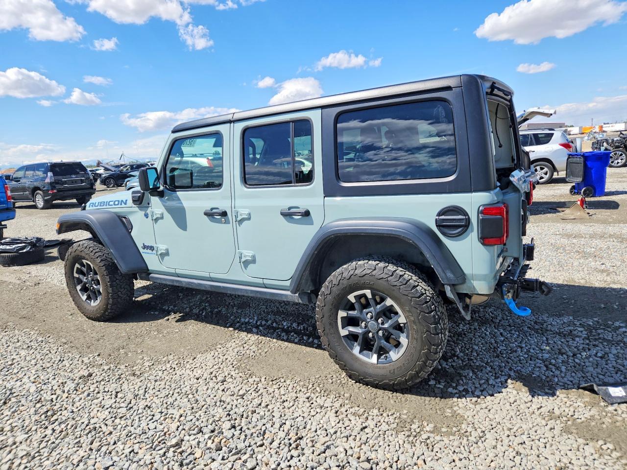 2024 Jeep Wrangler Rubicon 4xe Gray vin: 1C4RJXR62RW209710