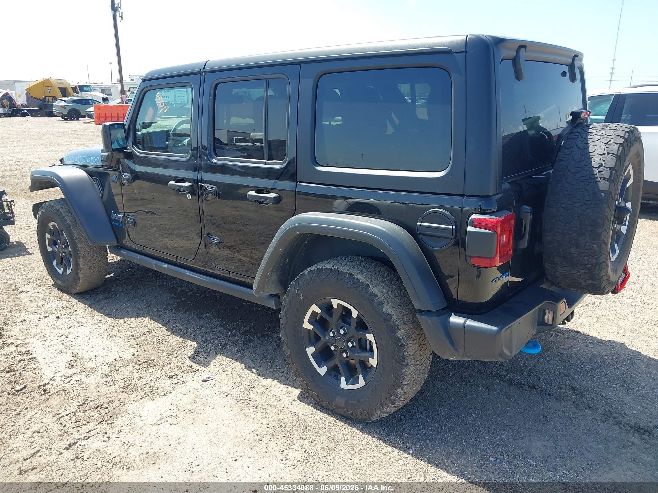 2024 Jeep Wrangler 4xe Rubicon 4xe Black vin: 1C4RJXR62RW292166