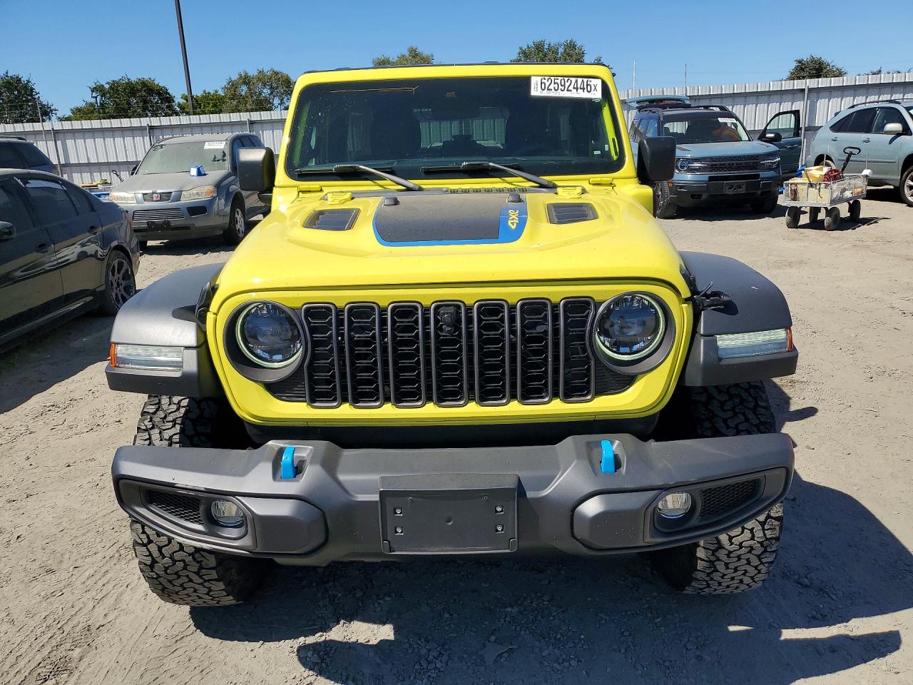 2024 Jeep Wrangler Rubicon 4xe Yellow vin: 1C4RJXR67RW133515