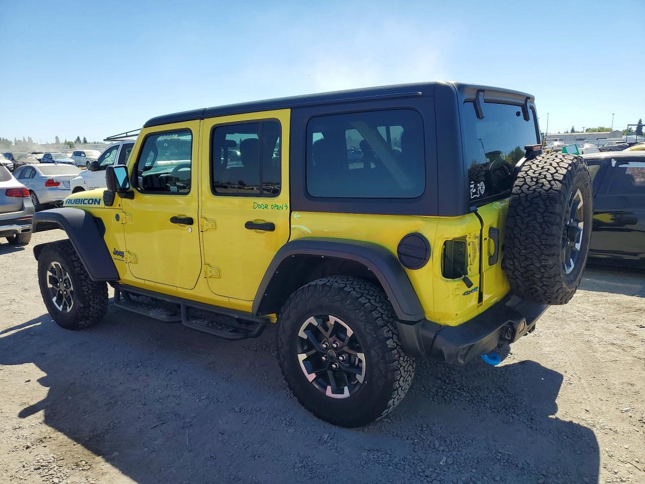 2024 Jeep Wrangler Rubicon 4xe Yellow vin: 1C4RJXR67RW133515
