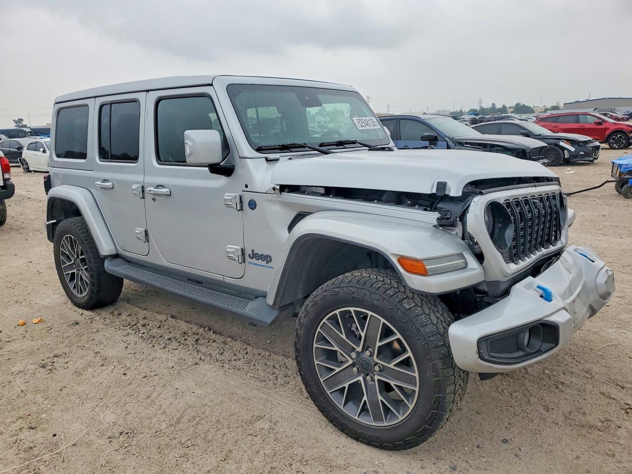 2024 Jeep Wrangler High Altitude 4xe Серебряный vin: 1C4RJXU60RW193692
