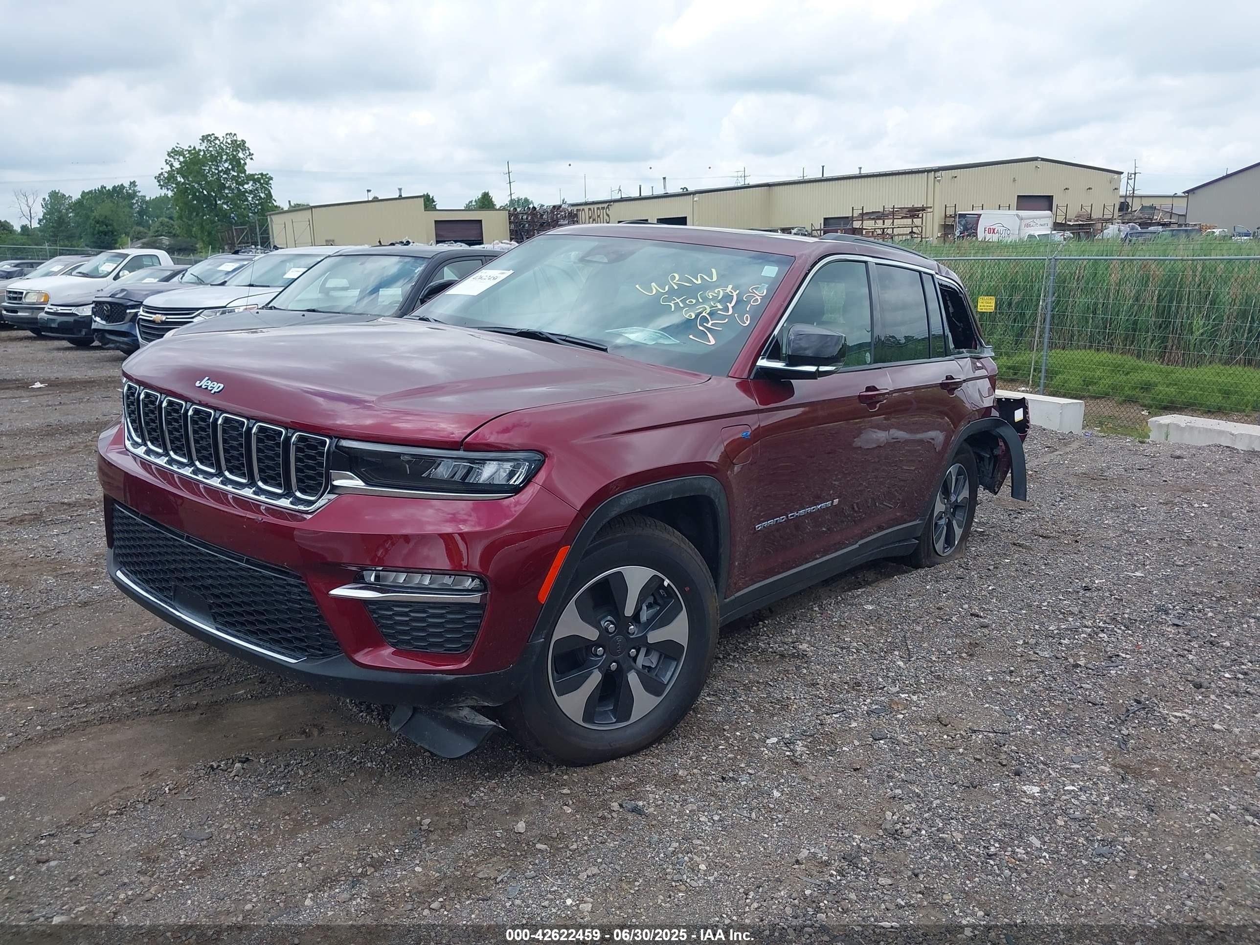2025 Jeep Grand Cherokee 4xe   Красный vin: 1C4RJYB62S8700336