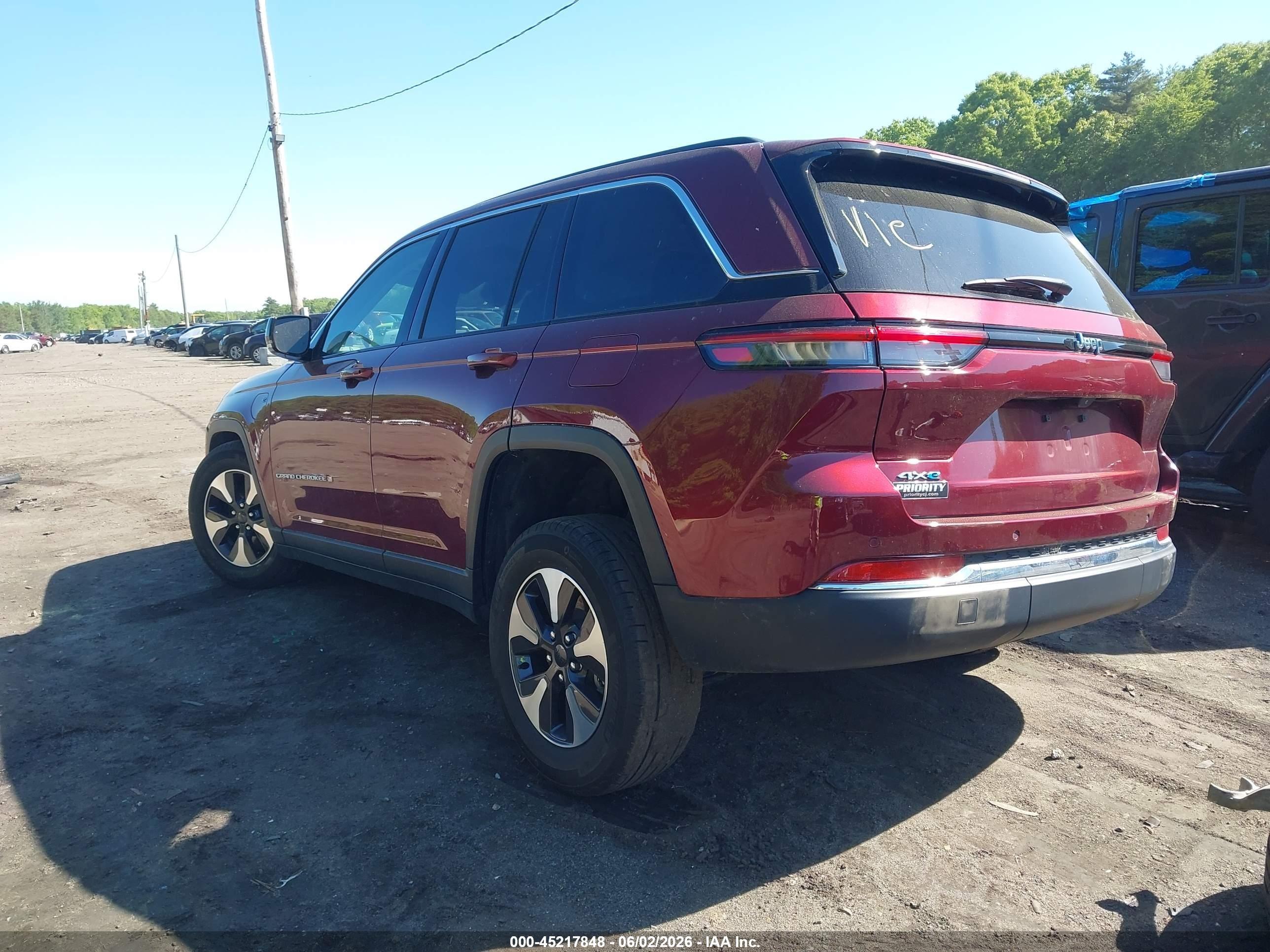 2024 Jeep Grand Cherokee 4xe   Красный vin: 1C4RJYB66RC712285