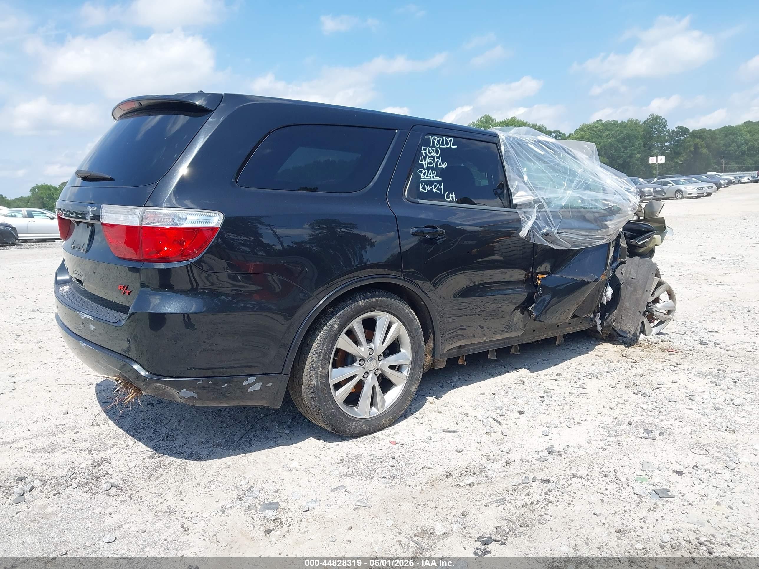 2012 Dodge Durango R/t Black vin: 1C4SDHCT1CC188242