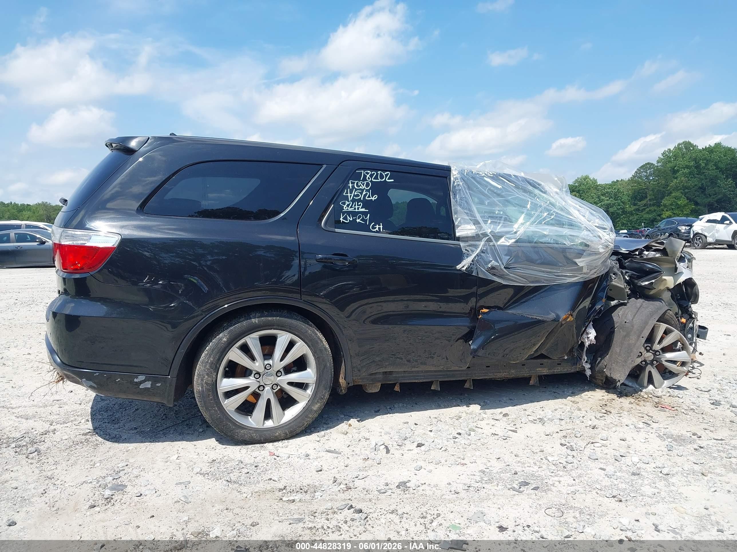 2012 Dodge Durango R/t Black vin: 1C4SDHCT1CC188242