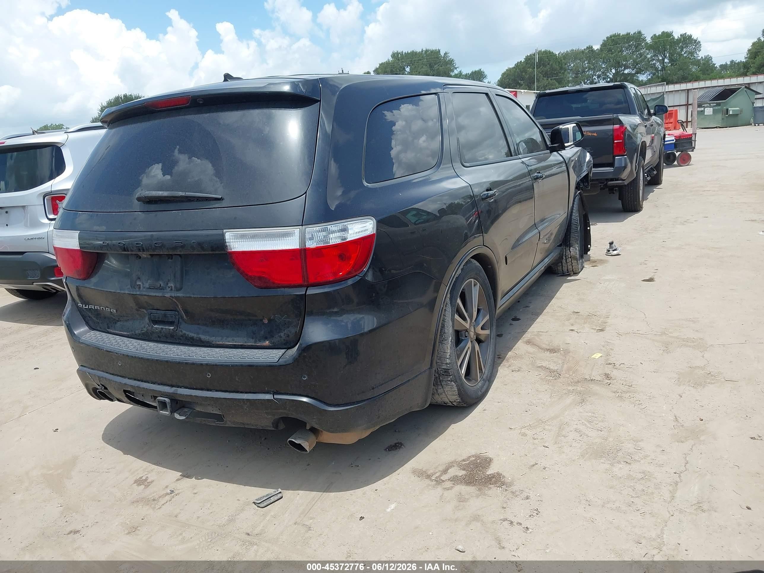 2013 Dodge Durango R/t Black vin: 1C4SDHCT1DC672526