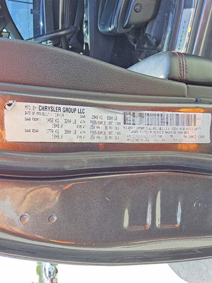 2014 Dodge Durango R/t Черный vin: 1C4SDHCT1EC551478
