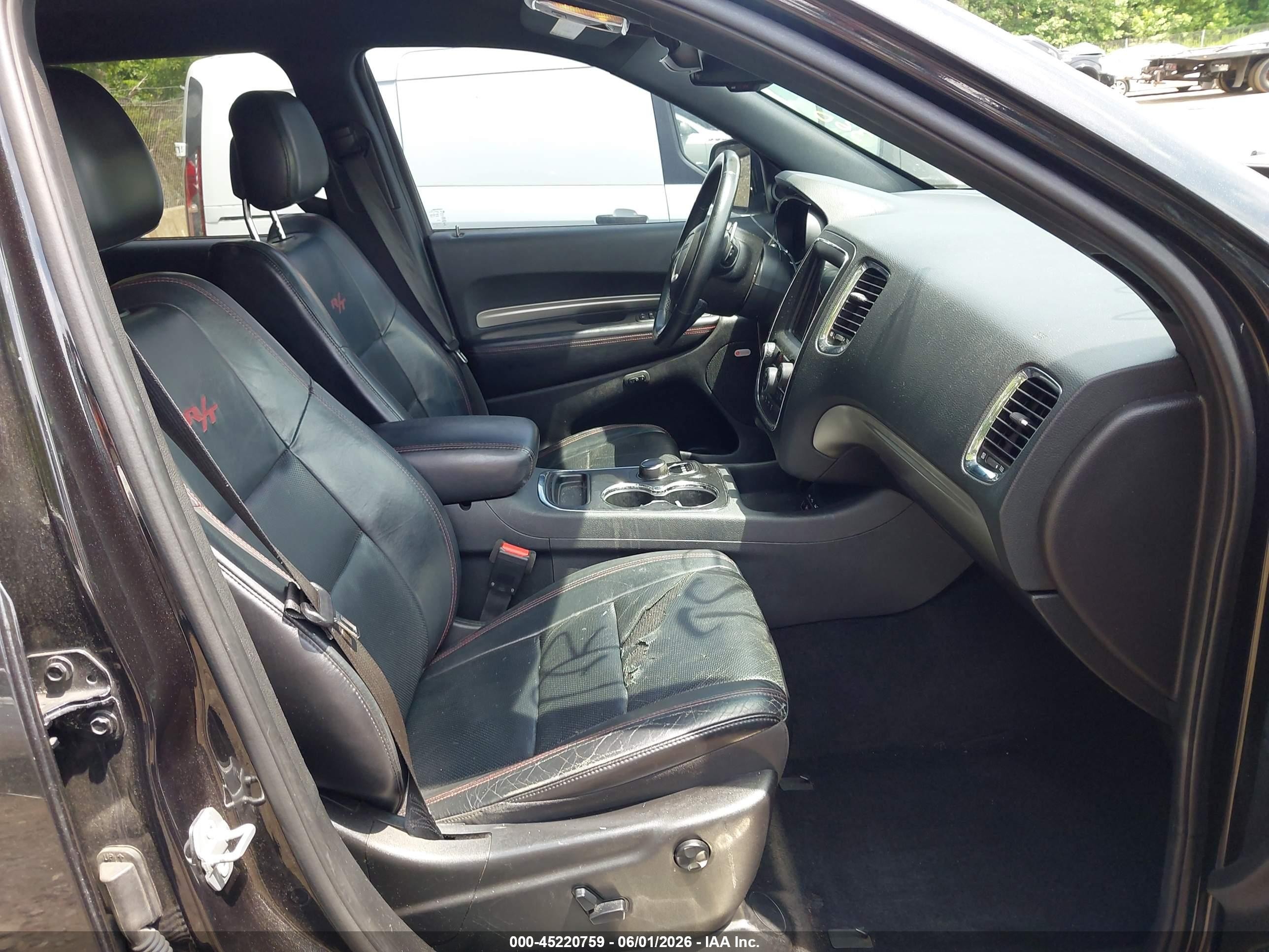 2015 Dodge Durango R/t Black vin: 1C4SDHCT1FC127400