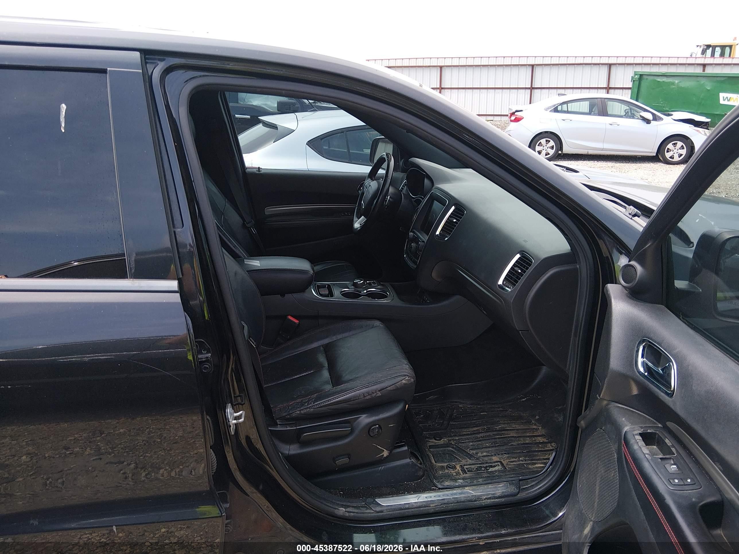2015 Dodge Durango R/t Black vin: 1C4SDHCT1FC833914