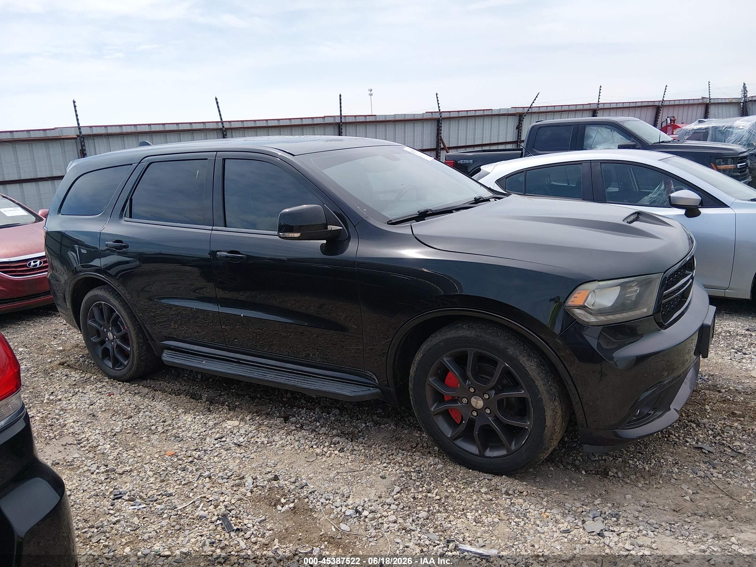 2015 Dodge Durango R/t Black vin: 1C4SDHCT1FC833914